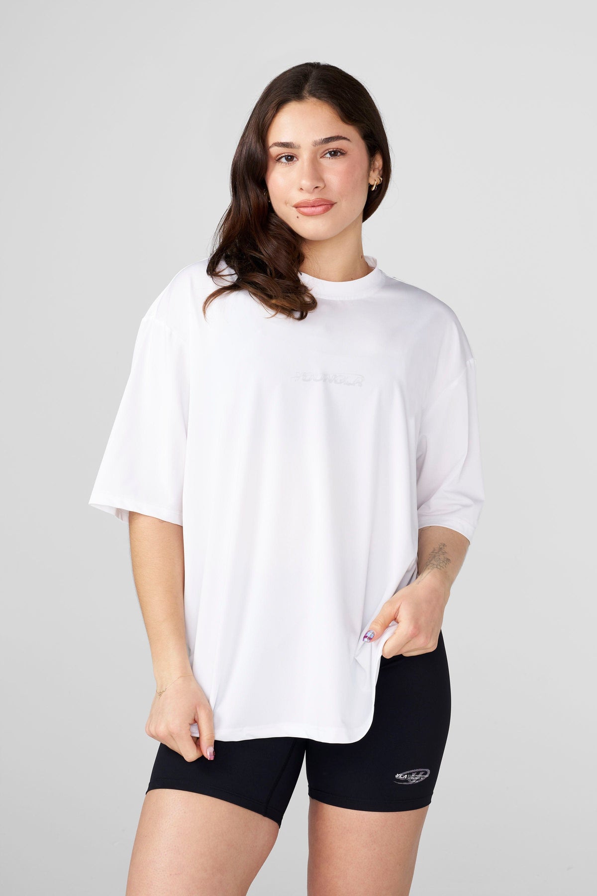 Velocity oversized Tee - White