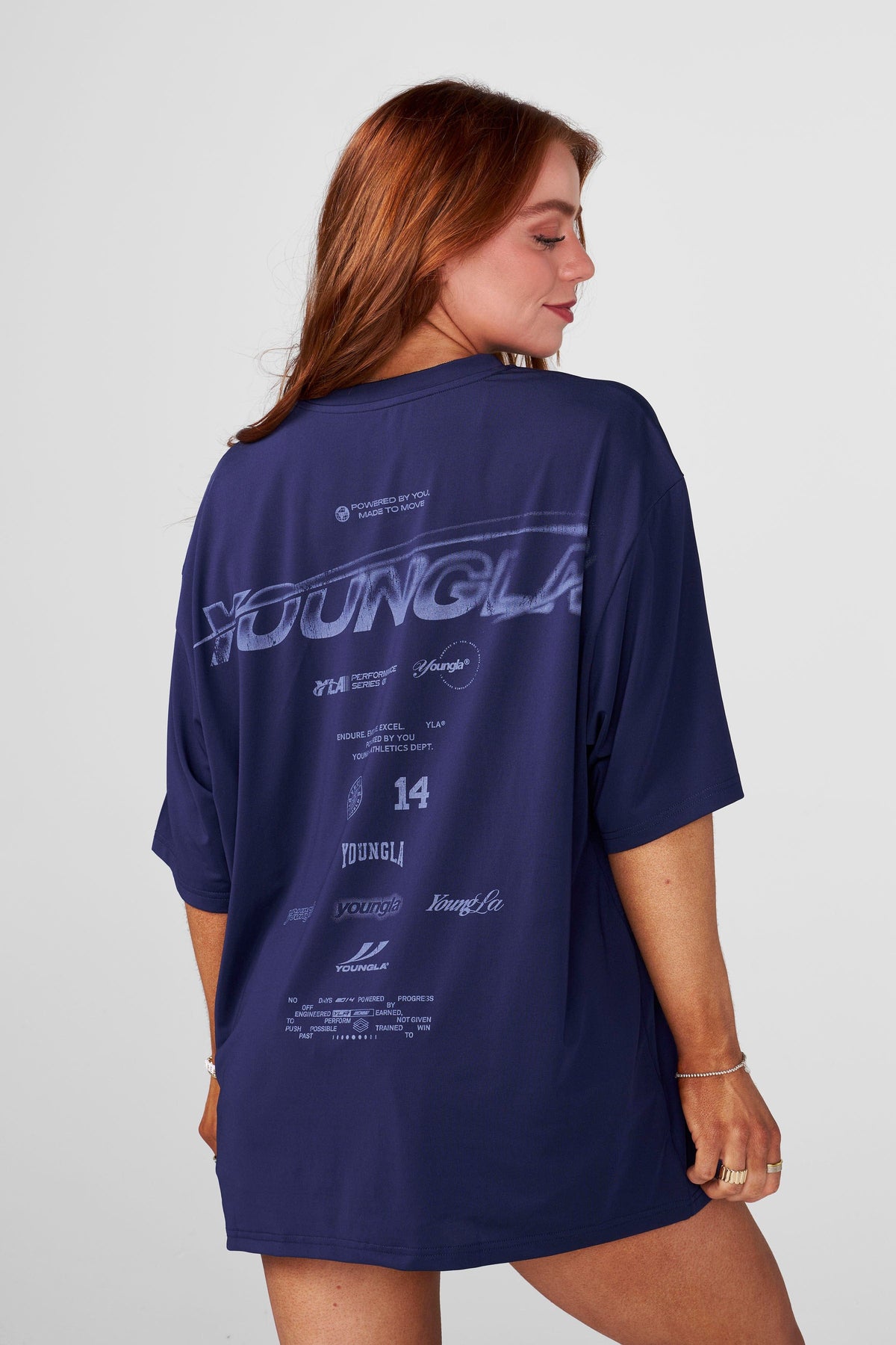 Velocity oversized Tee - Navy
