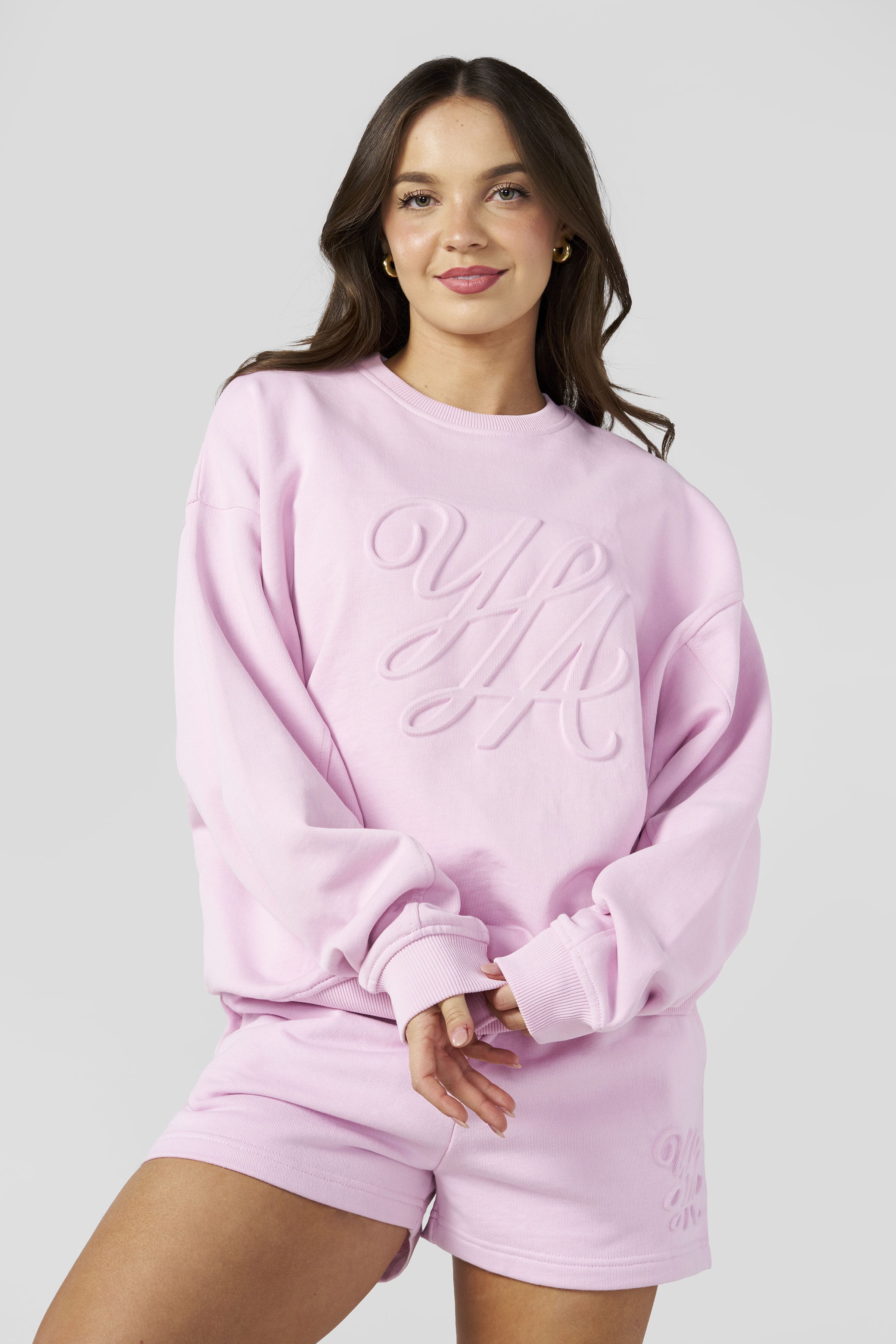 Emblem Embossed Crewneck