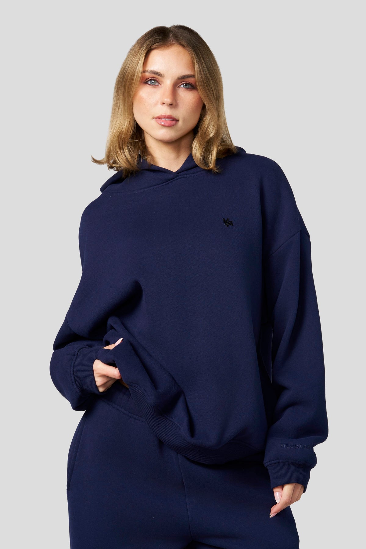 Studio Edit Fleece Hoodie - Navy