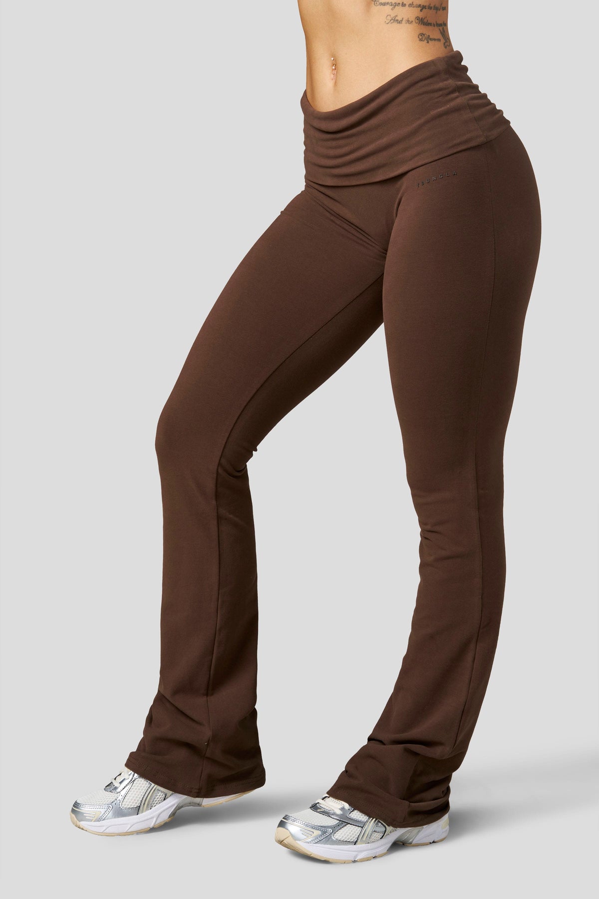 Studio Edit Foldover Flares - Light Brown