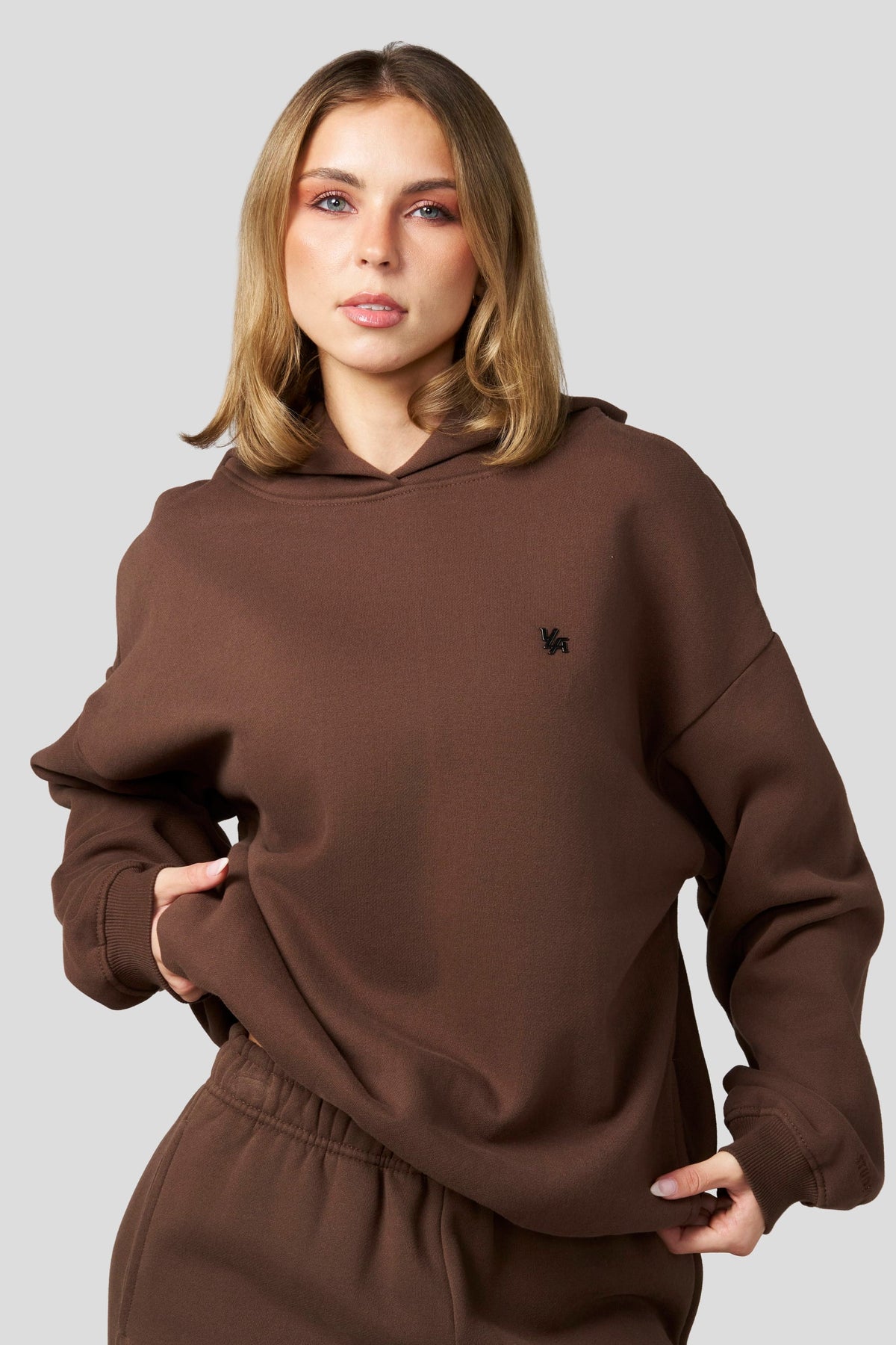 Studio Edit Fleece Hoodie - Light Brown