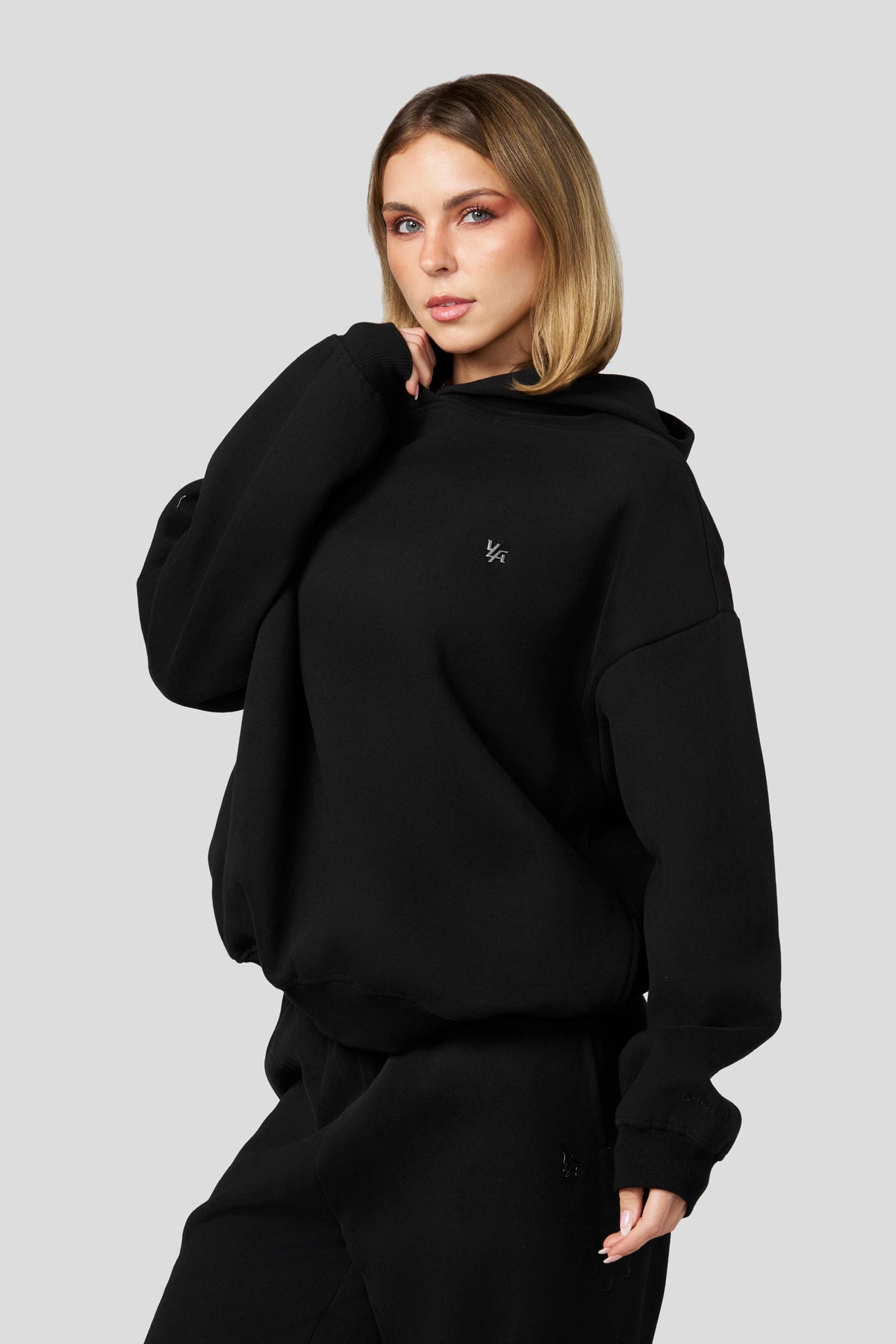 Studio Edit Fleece Hoodie - Jet Black