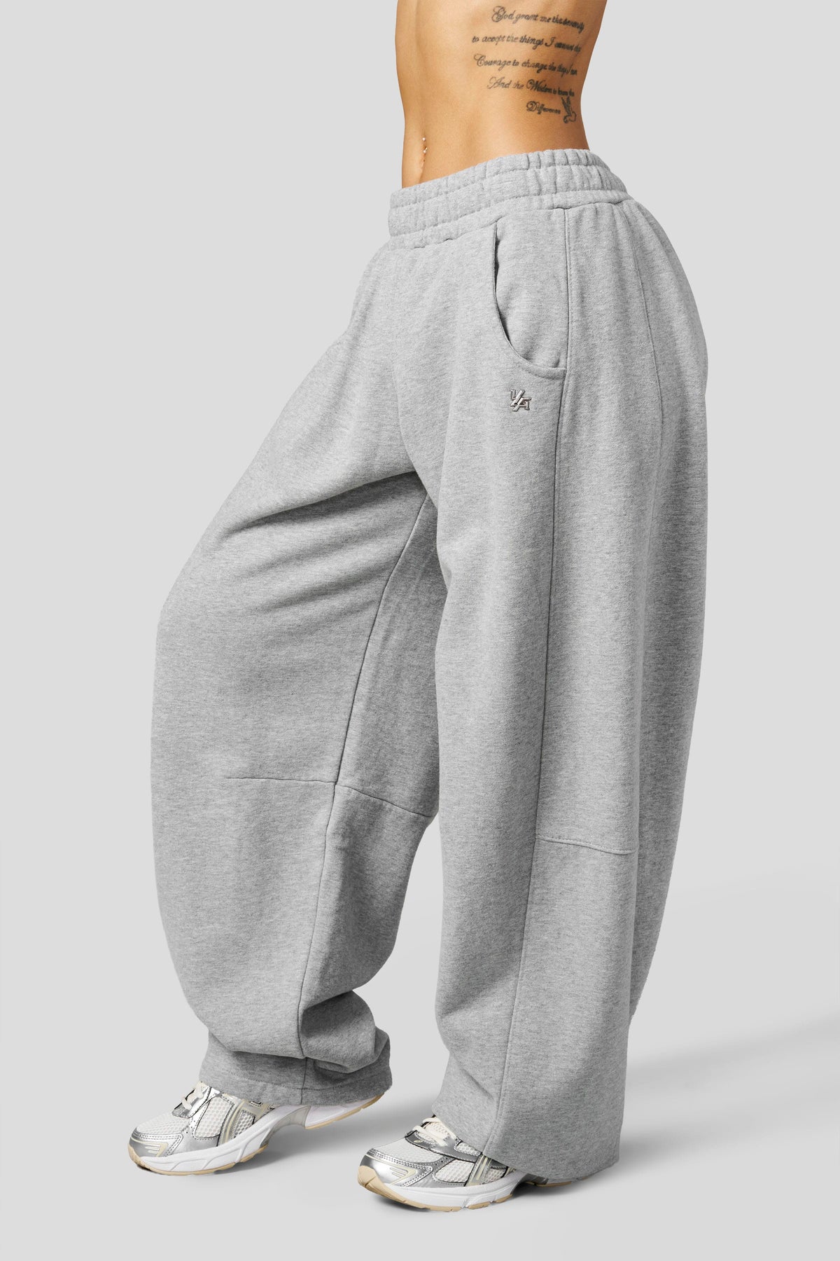 Studio Edit Barrel Joggers - Dark Heather
