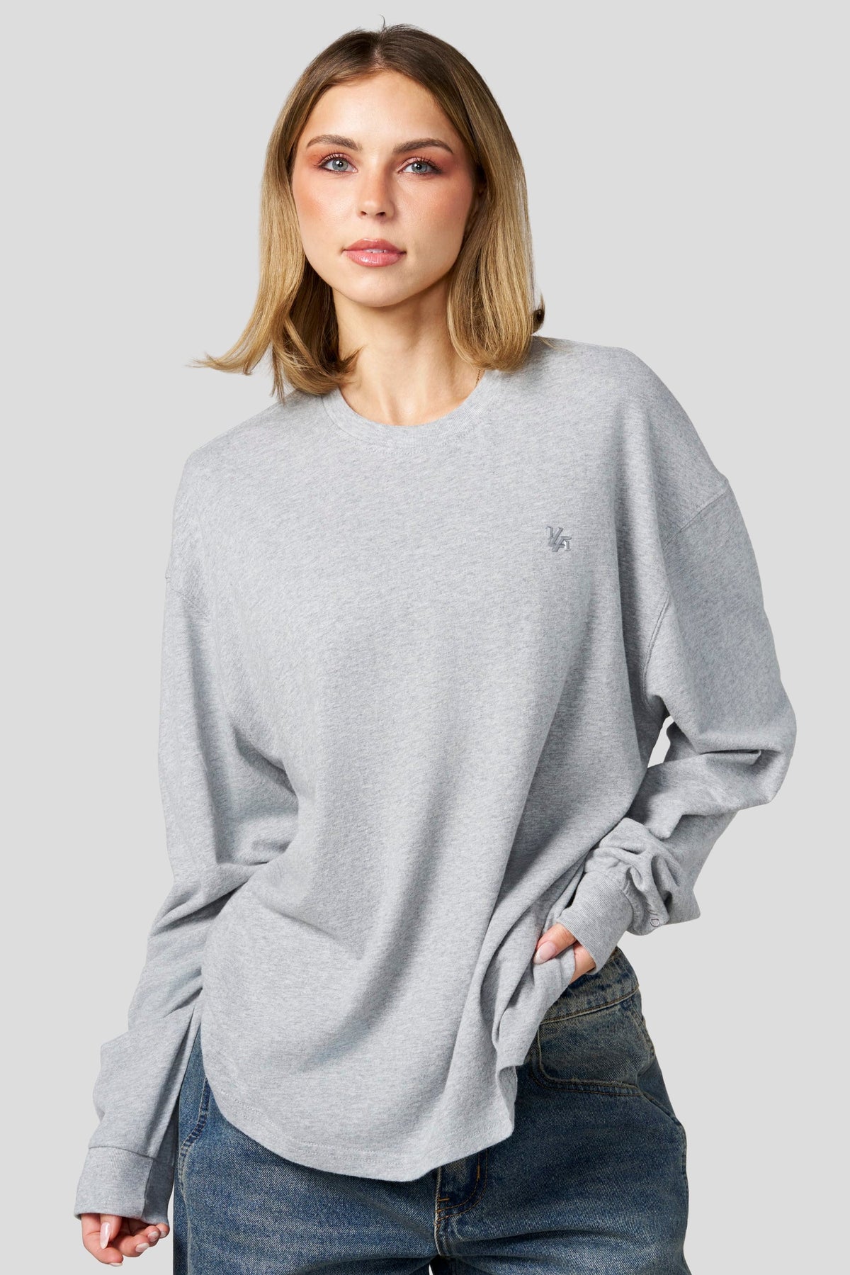 Studio Edit LS Tee - Dark Heather