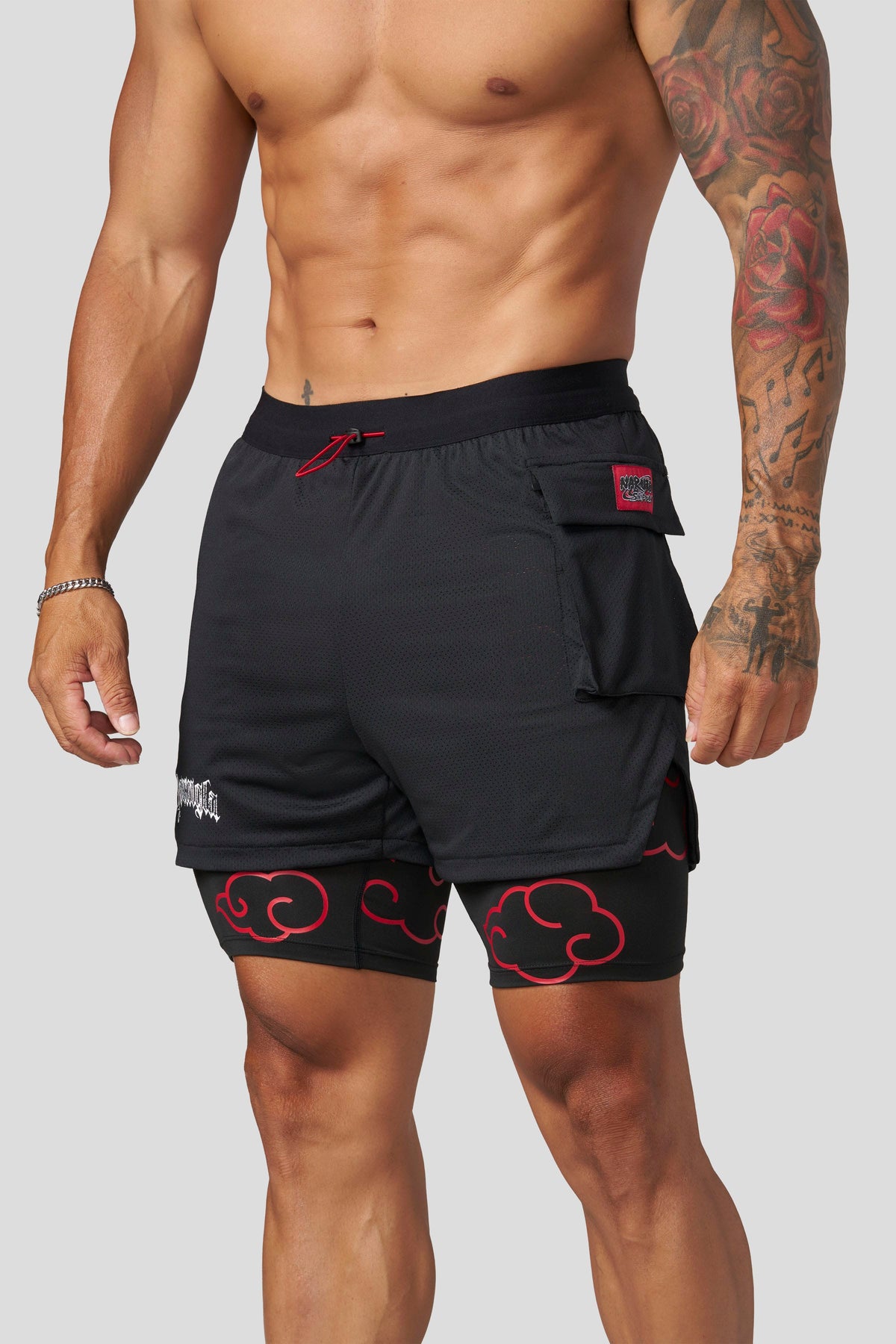 Naruto Compression Shorts - Black