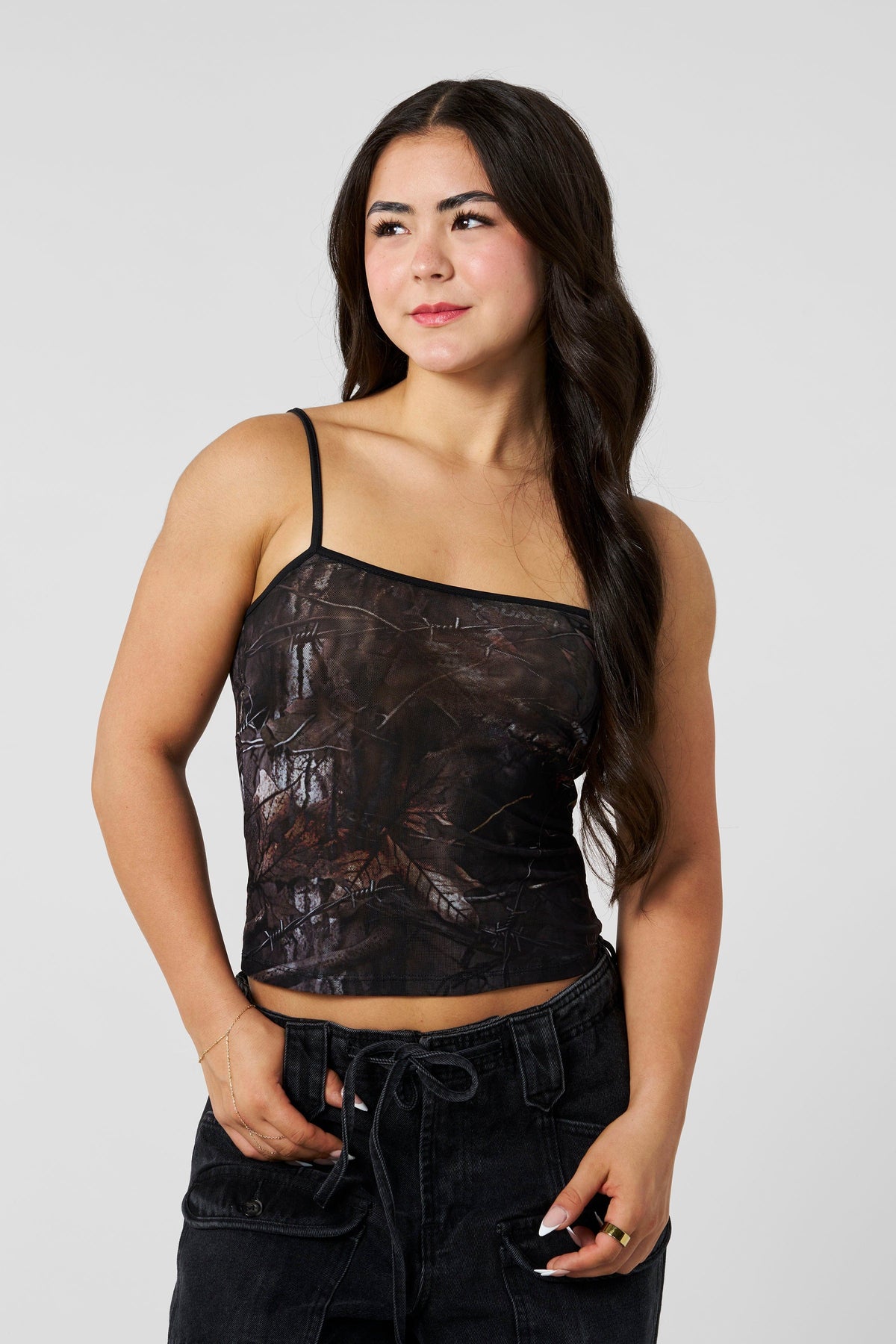 Camo Mesh Cami