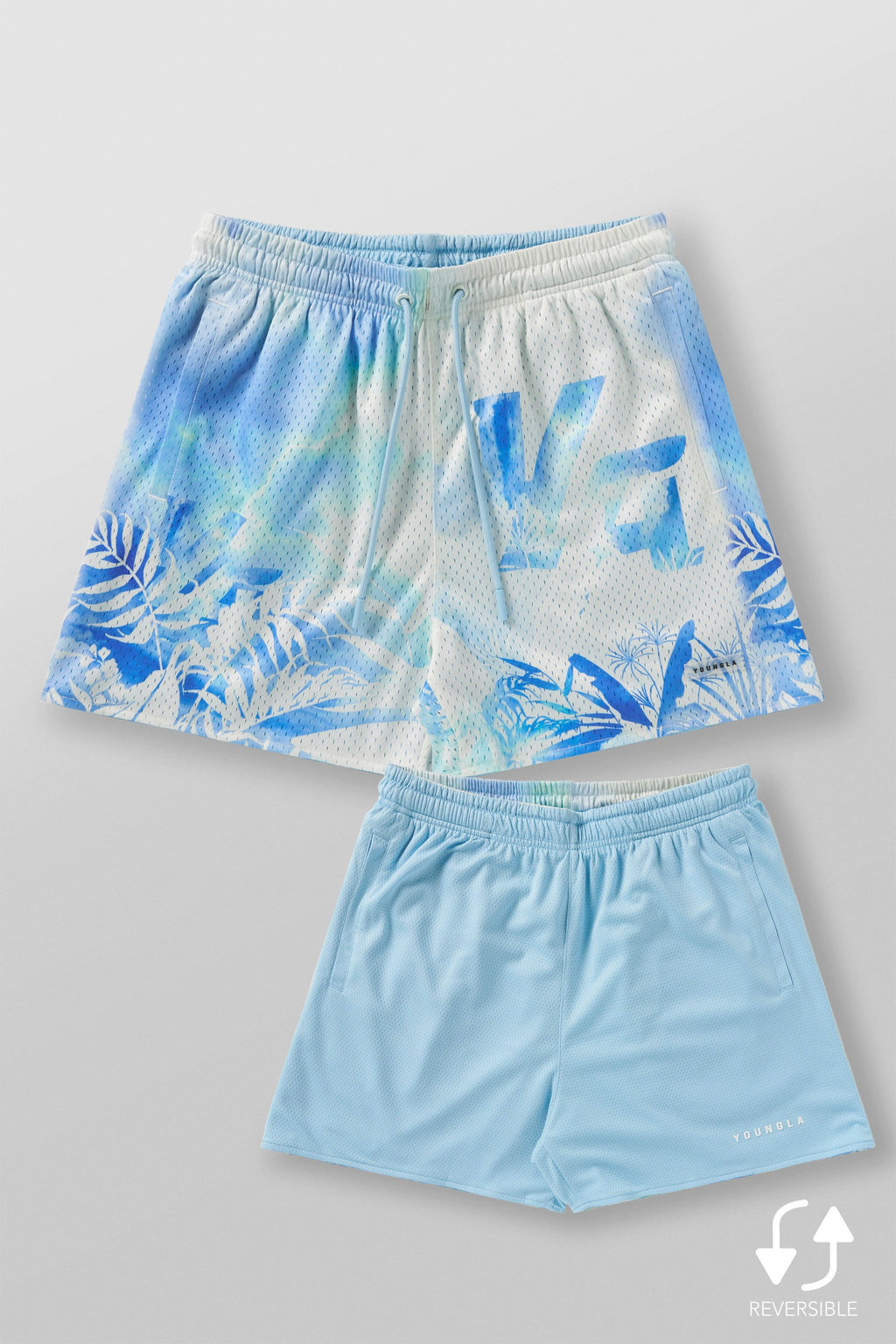 Skulls & Roses Reversible Shorts - YLA Tropical