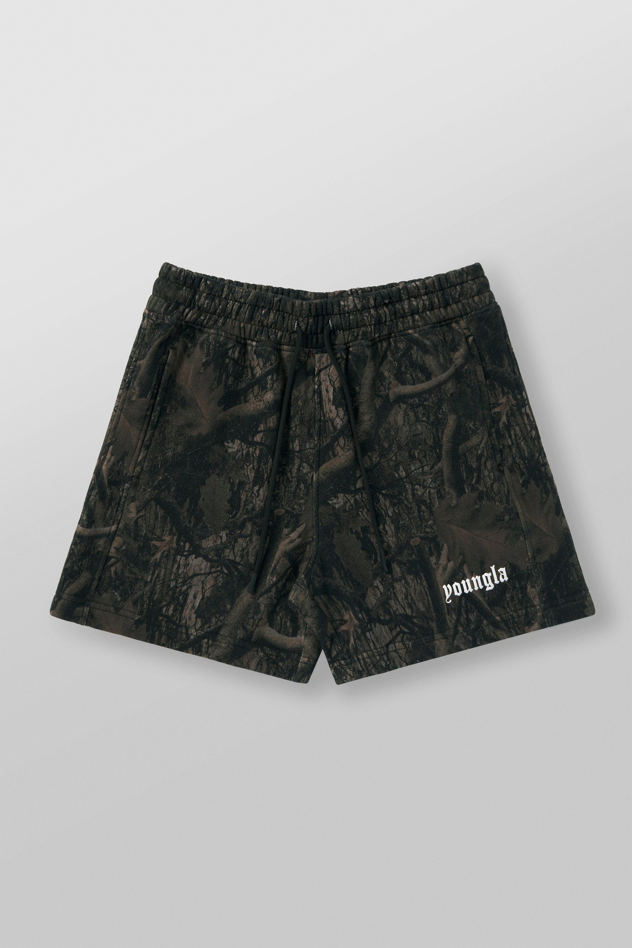 Tree Camo Cotton Shorts