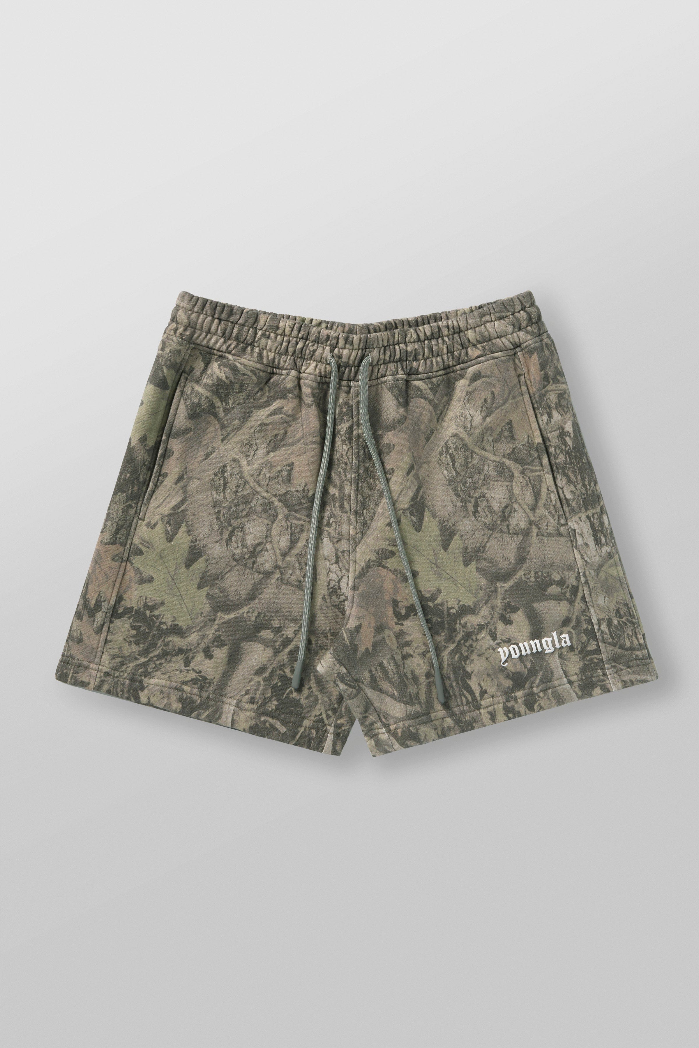 Tree Camo Cotton Shorts