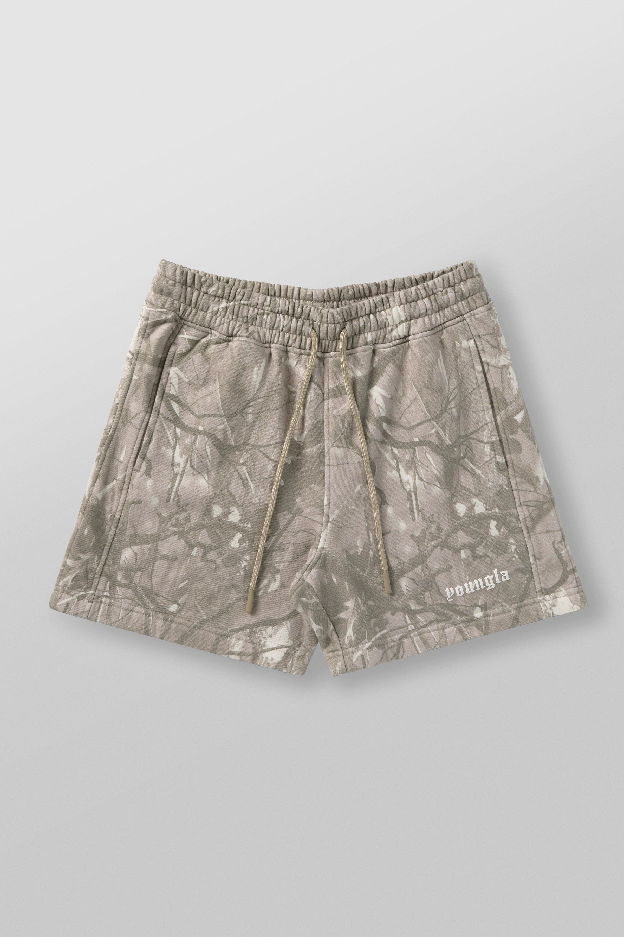 Tree Camo Cotton Shorts