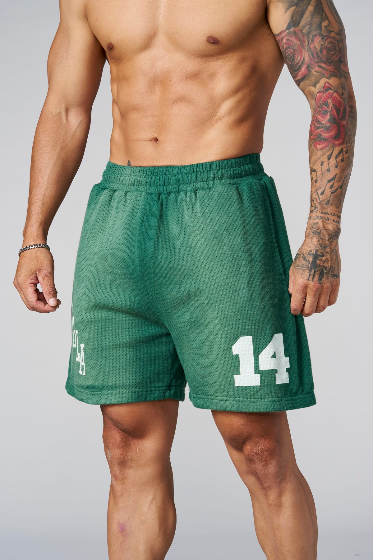 Golden Era Cotton Mesh Shorts