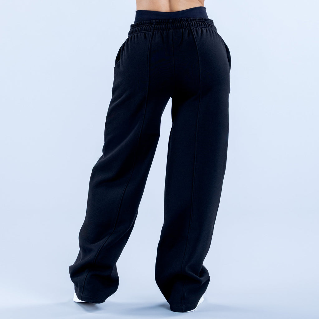 Revive Wide Leg Jogger Midnight Black
