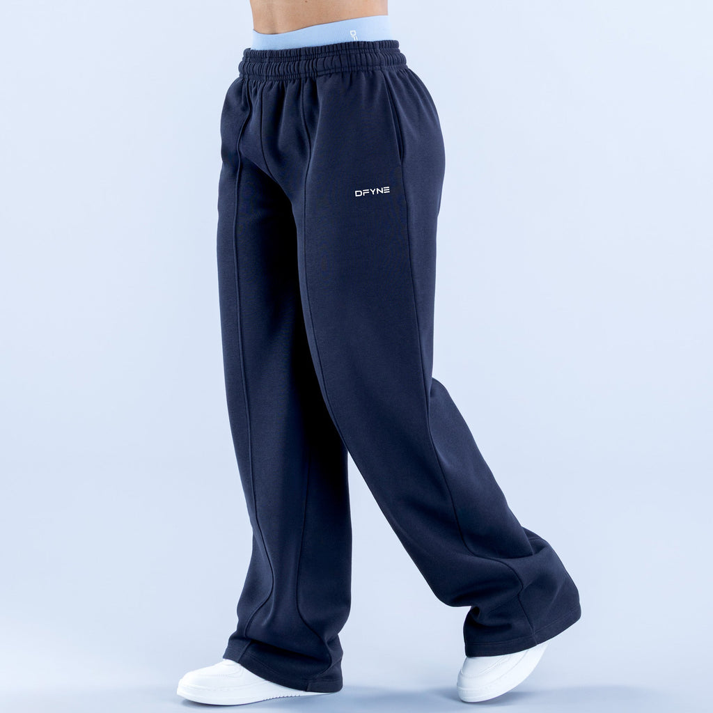 Revive Wide Leg Jogger Navy