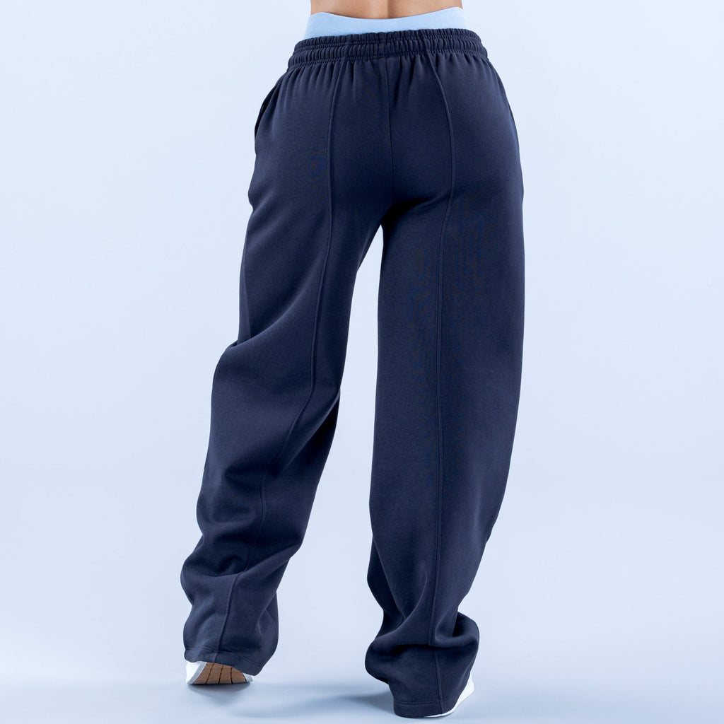 Revive Wide Leg Jogger Navy