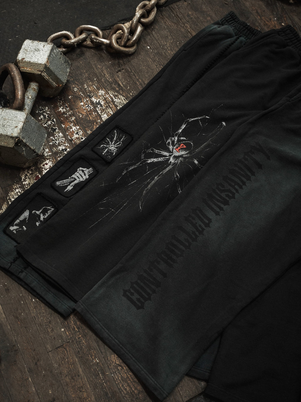 Spider Wideleg Sweatpants - Black ;)