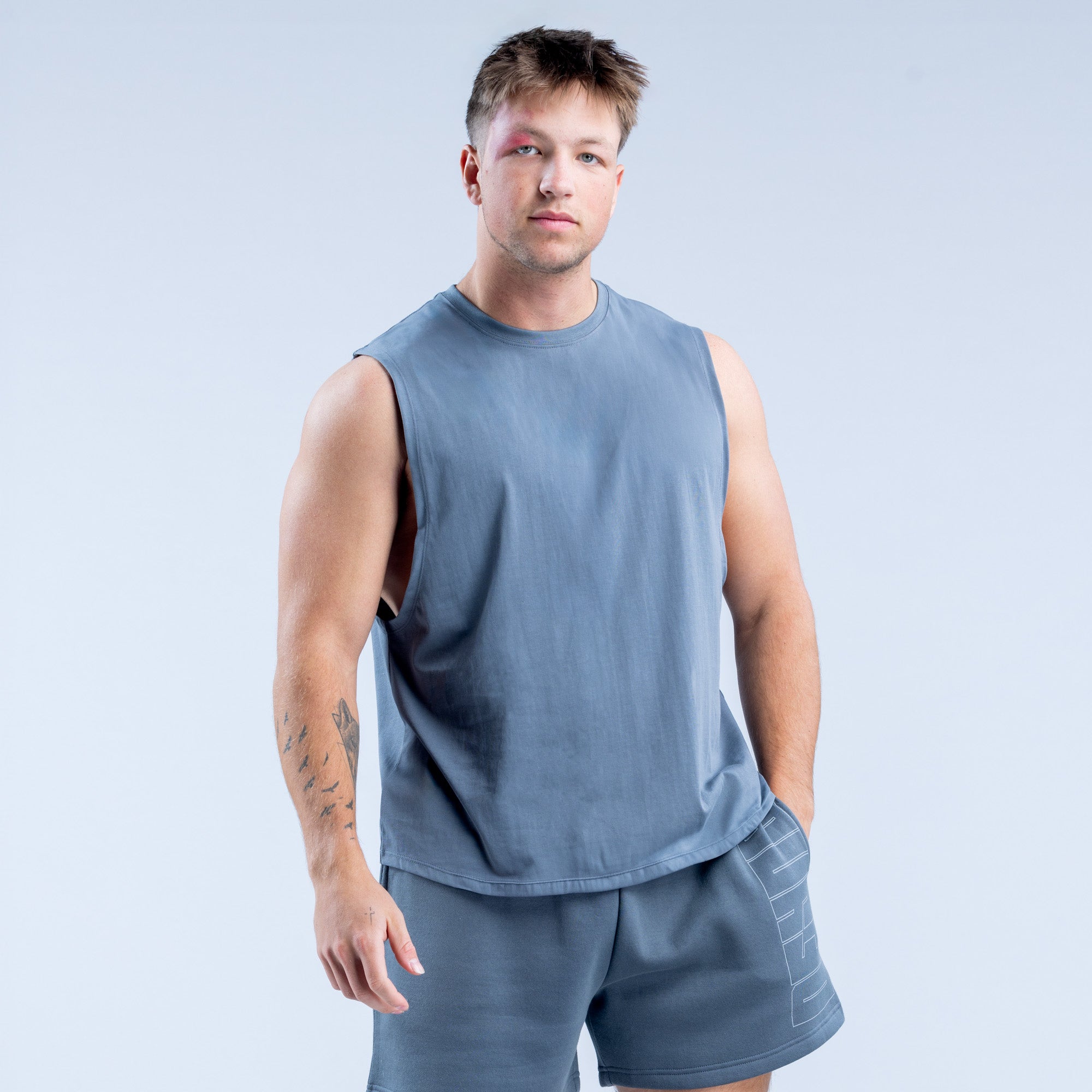Recharge Graphic Tank Slate Grey