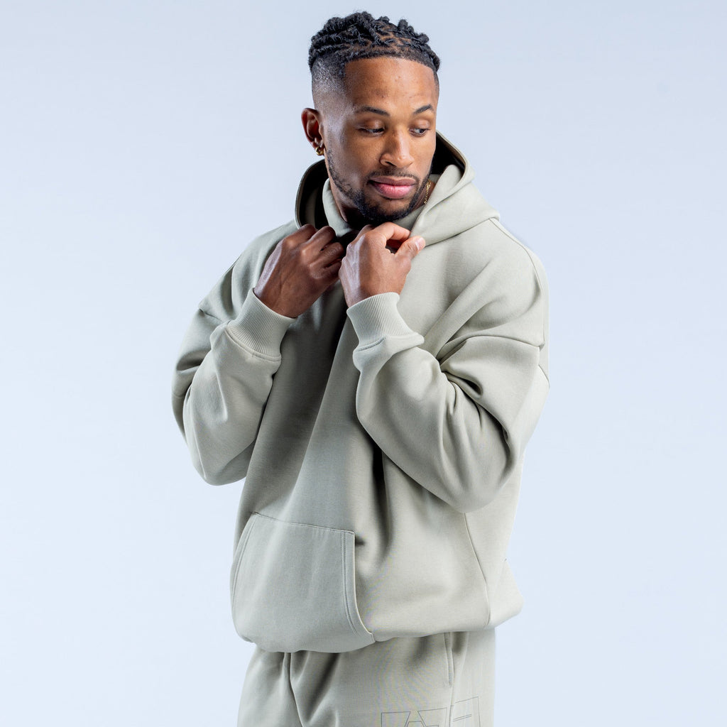 Recharge Graphic Hoodie Stone