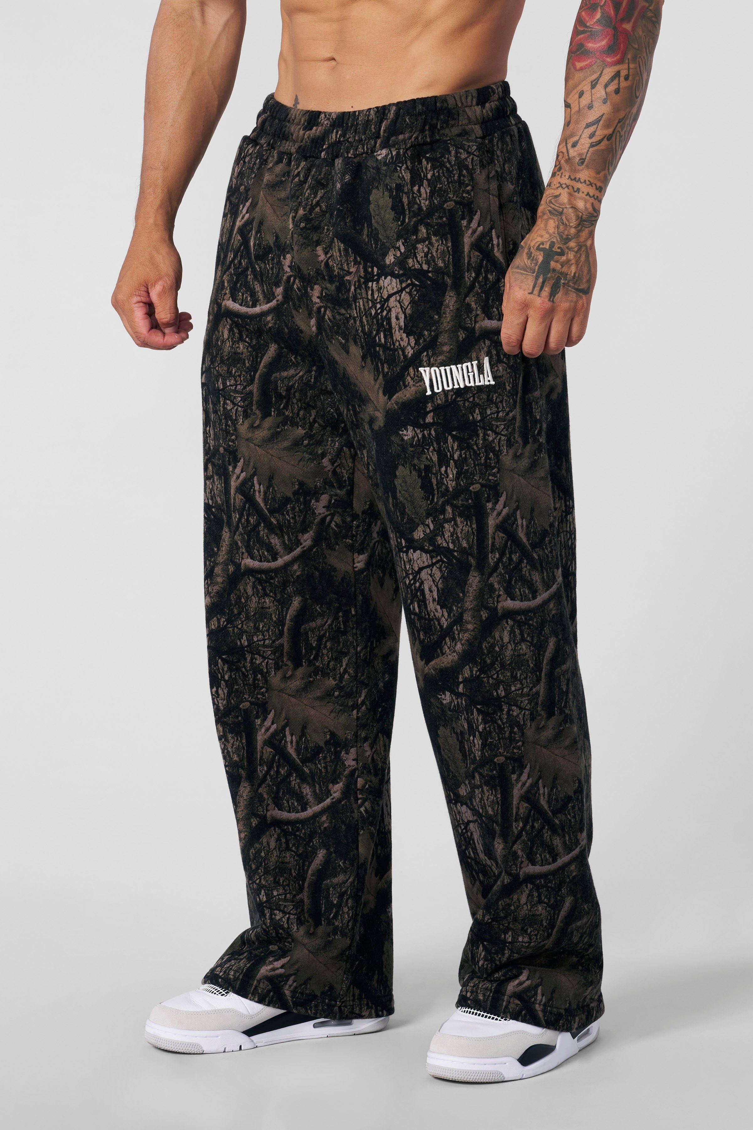 Tree Camo Baggy Sweats - Dark Tree Camo