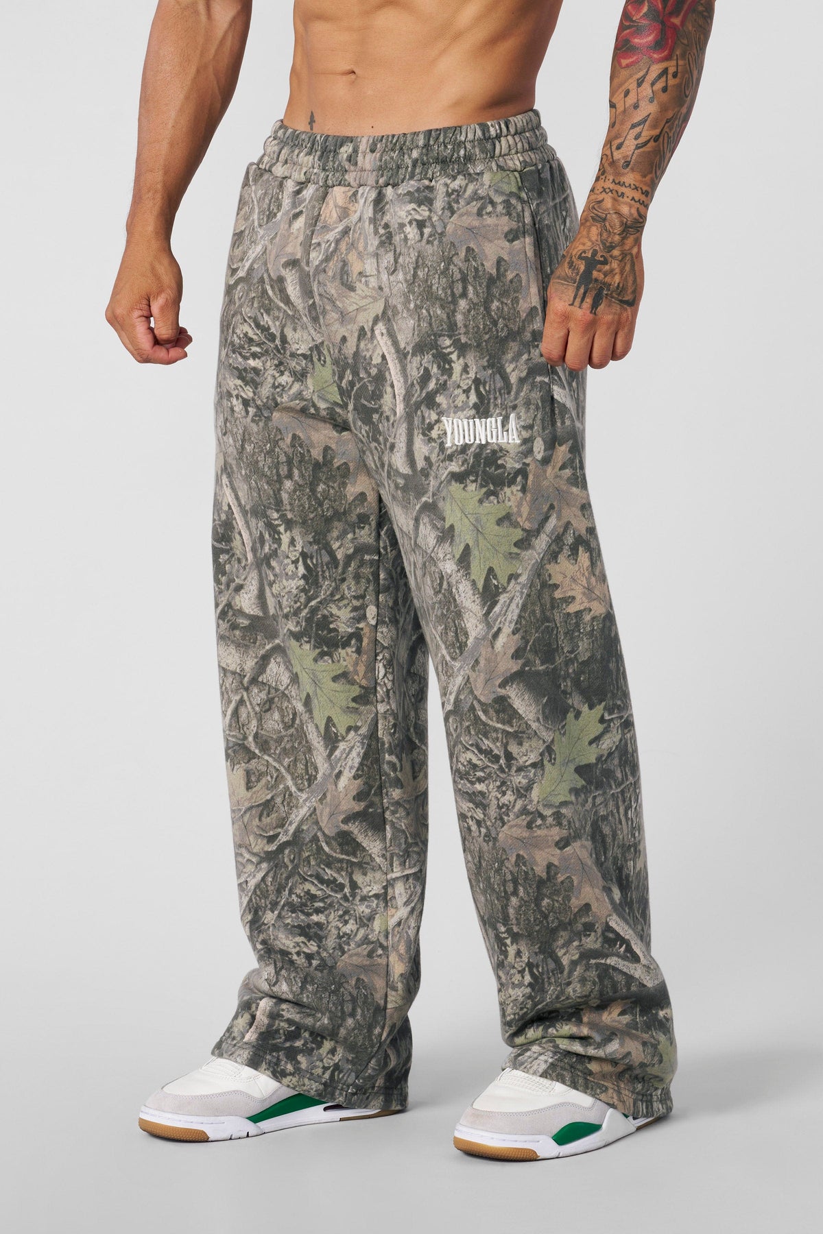 Tree Camo Baggy Sweats Green Tree Camo