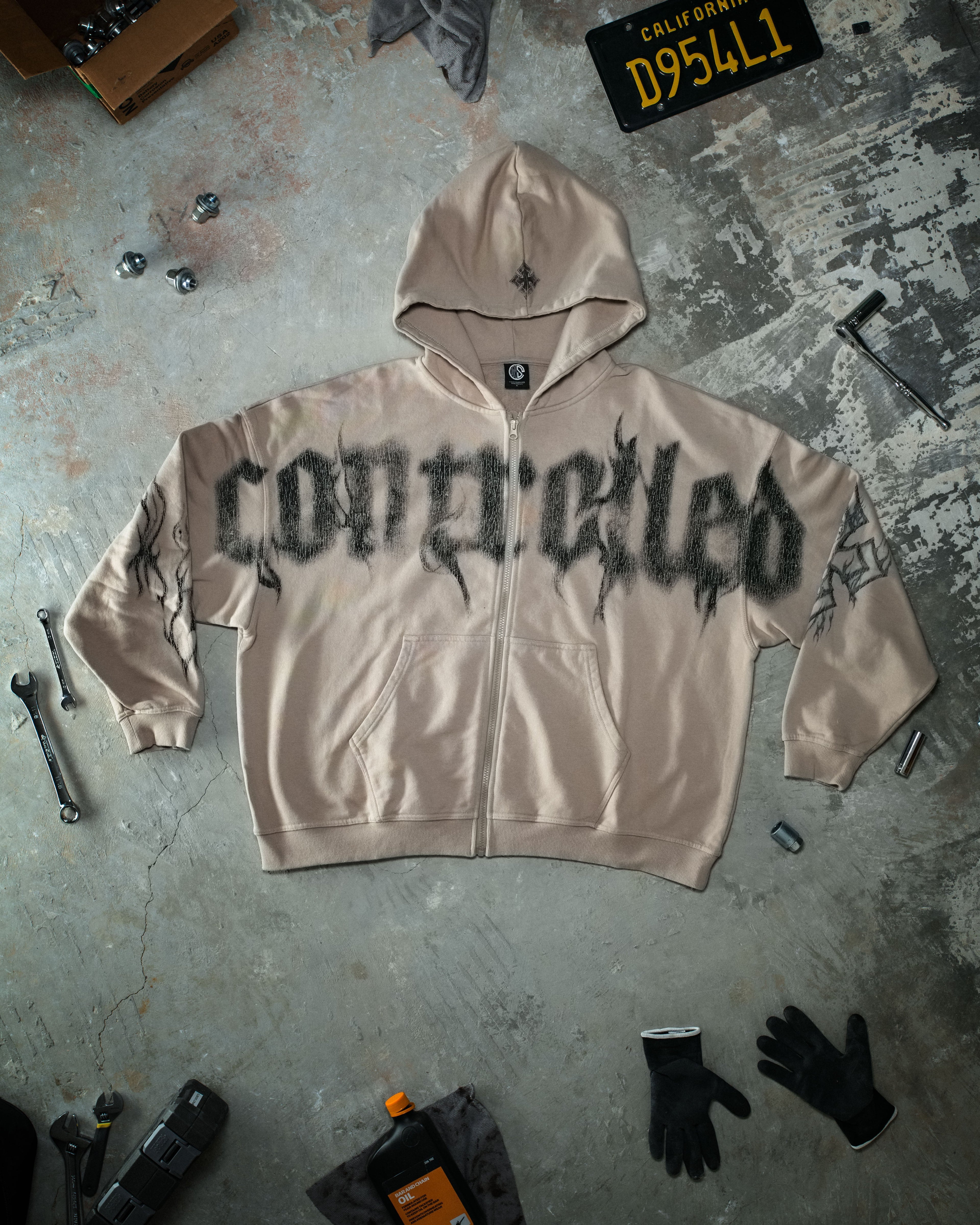 Ghost Zip Up Creme