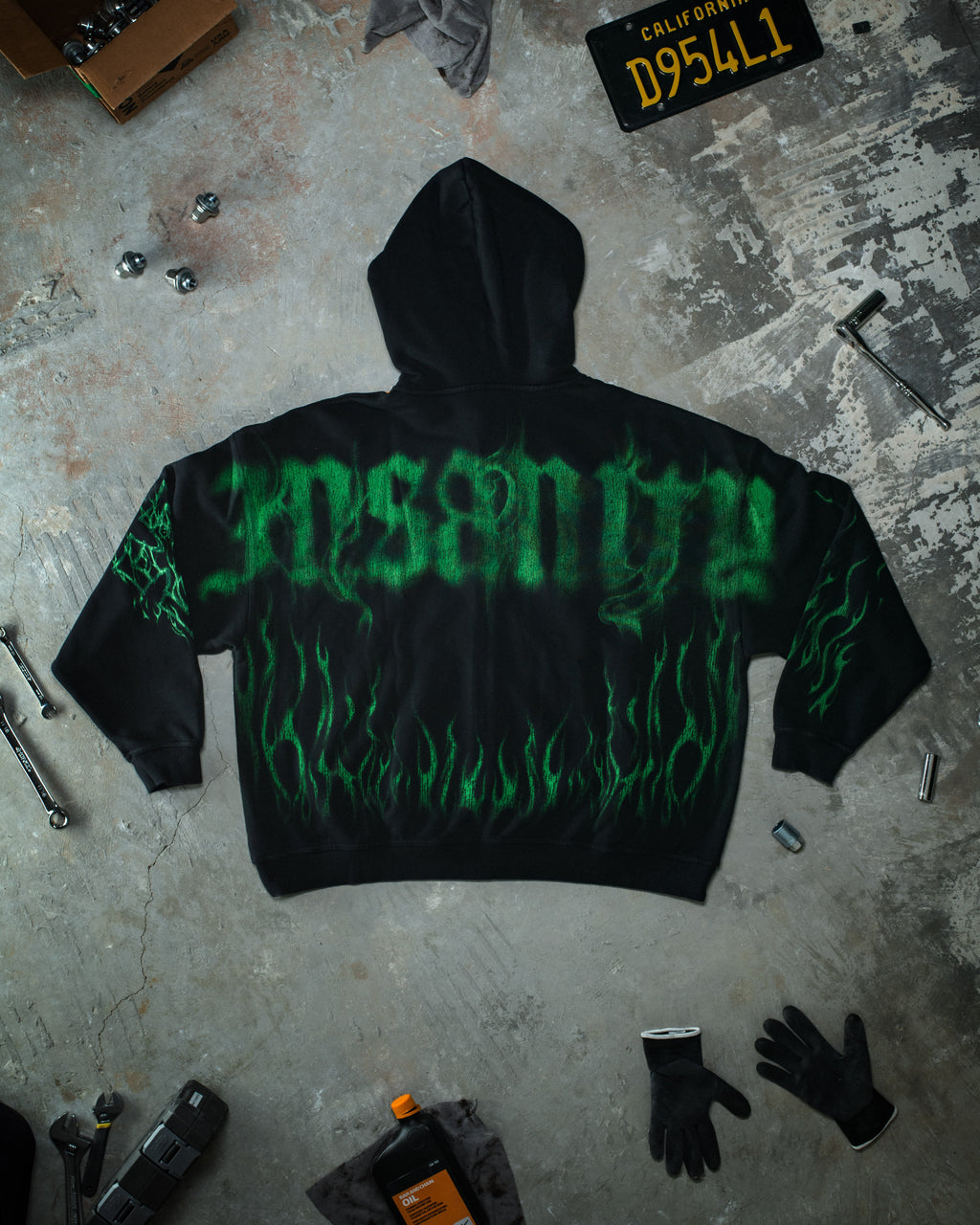 Ghost Zip Up Toxic Green