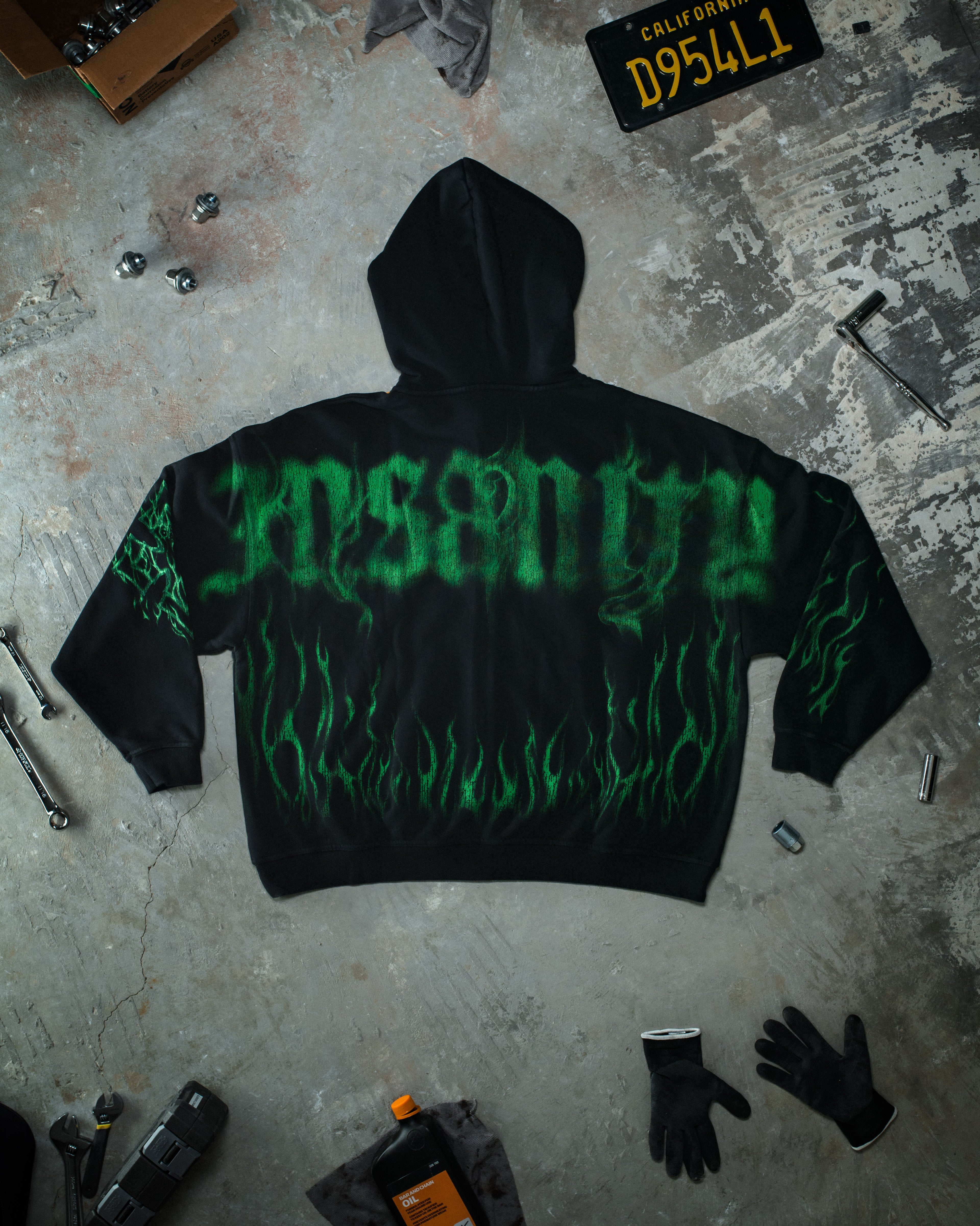 Ghost Zip Up Toxic Green