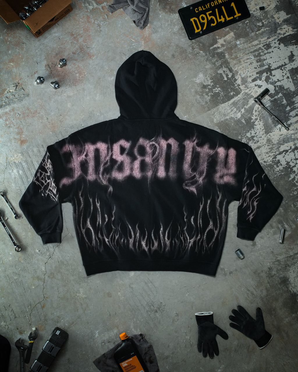 Ghost Zip Up Glossy Pink