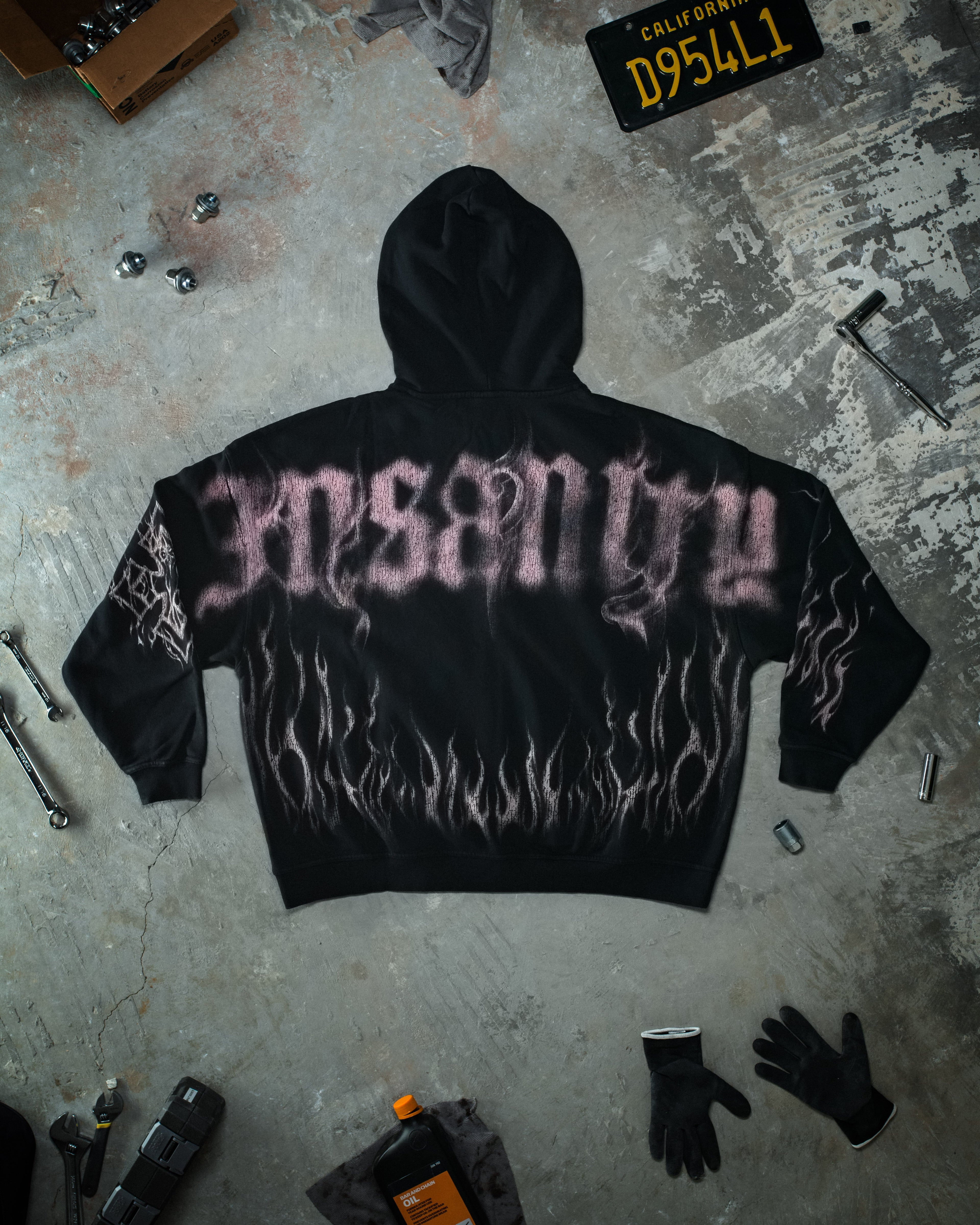 Ghost Zip Up Glossy Pink