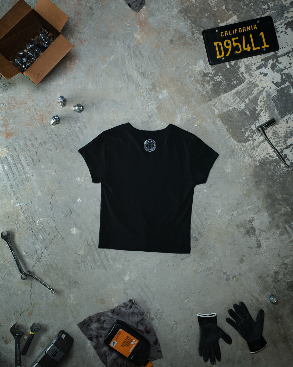 Chained Baby Tee Midnight