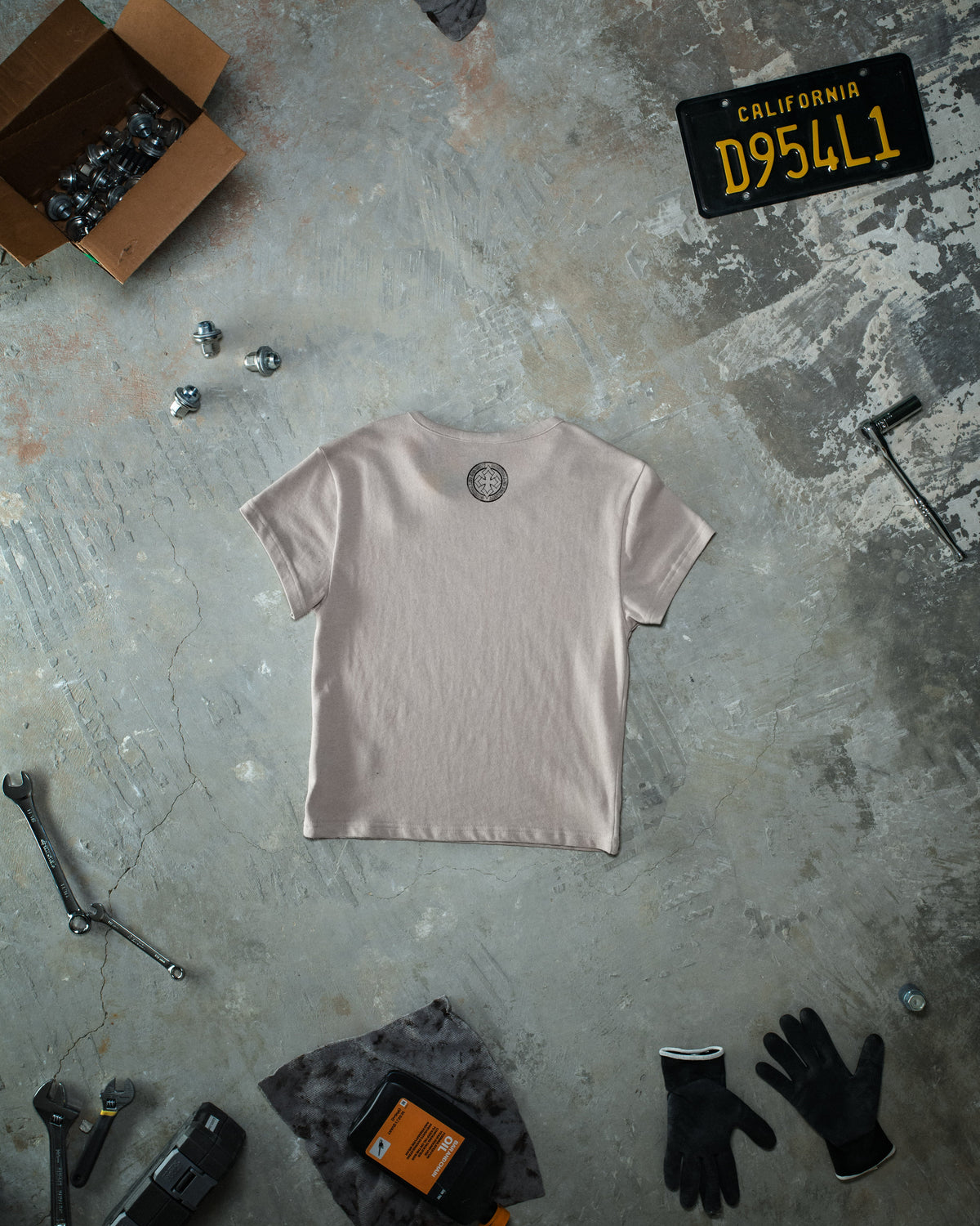 Chained Baby Tee Creme