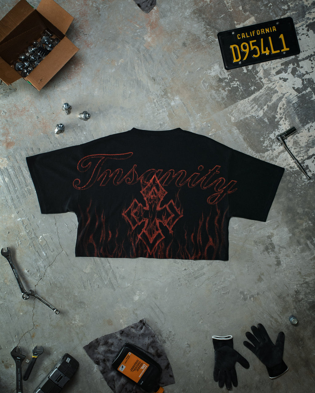 Inferno Cropped Pump Cover Red