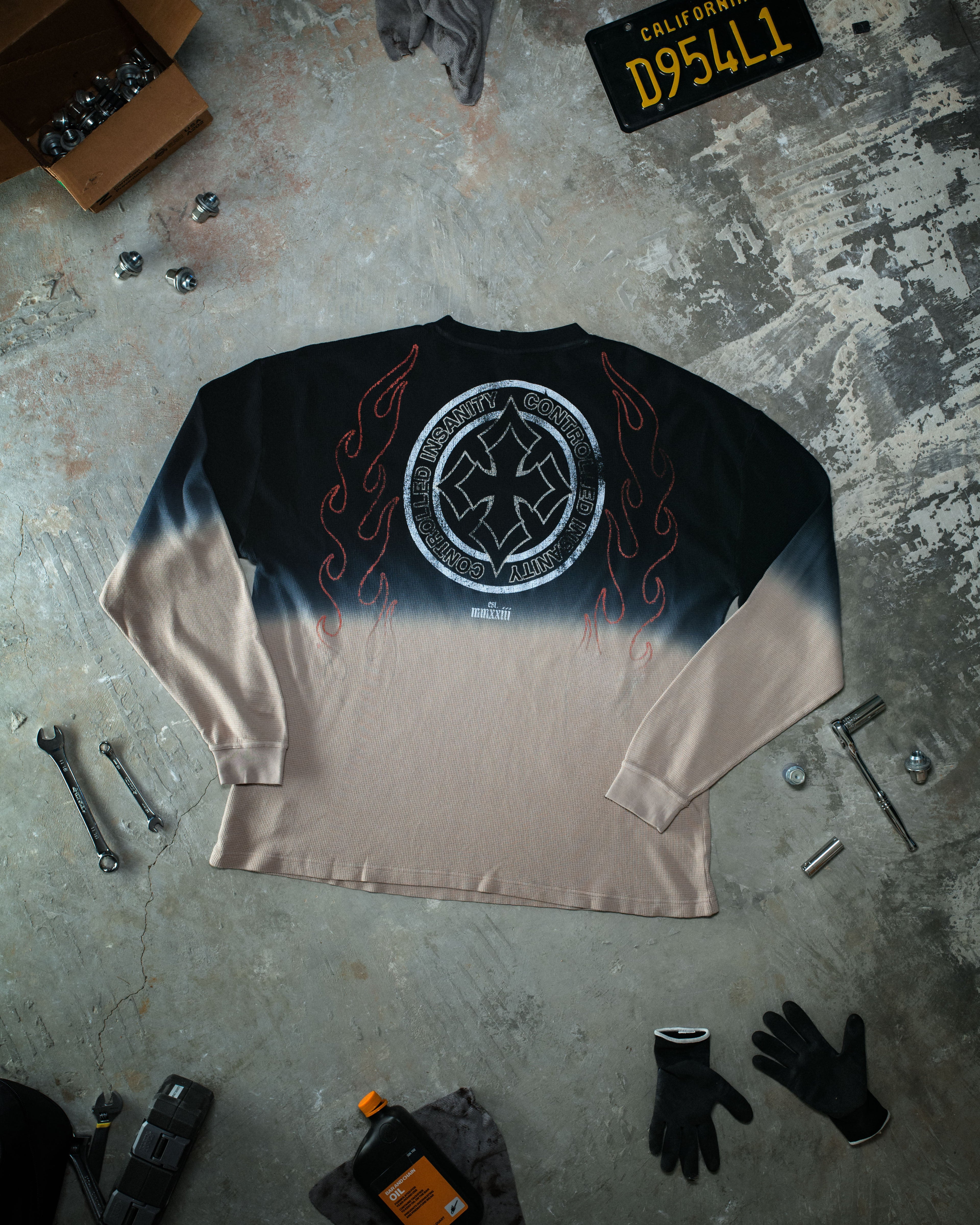 Hombre Thermal Beige Faded