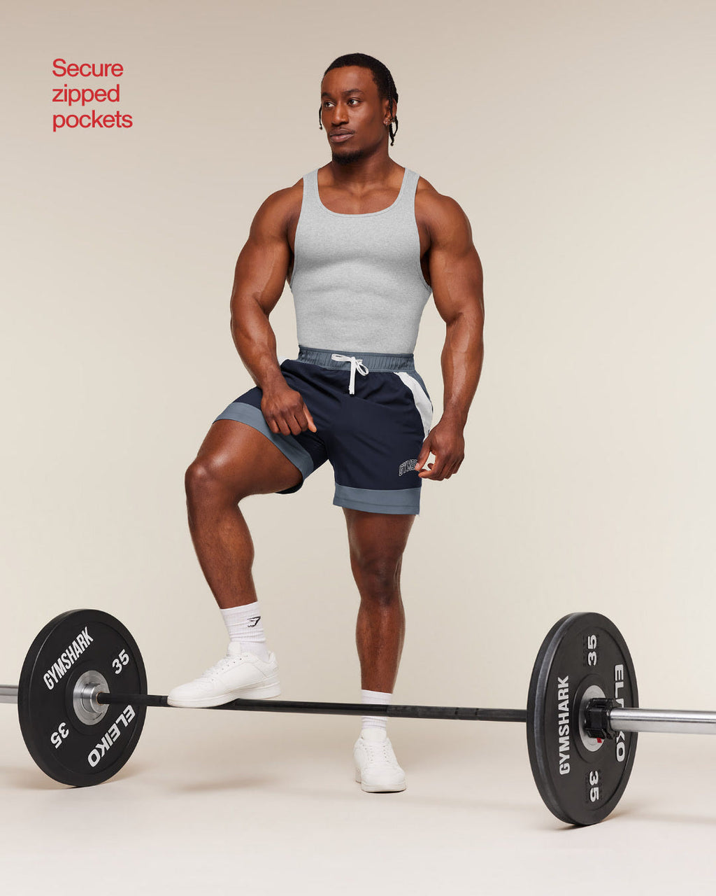Collegiate Tech Shorts - Iron Blue