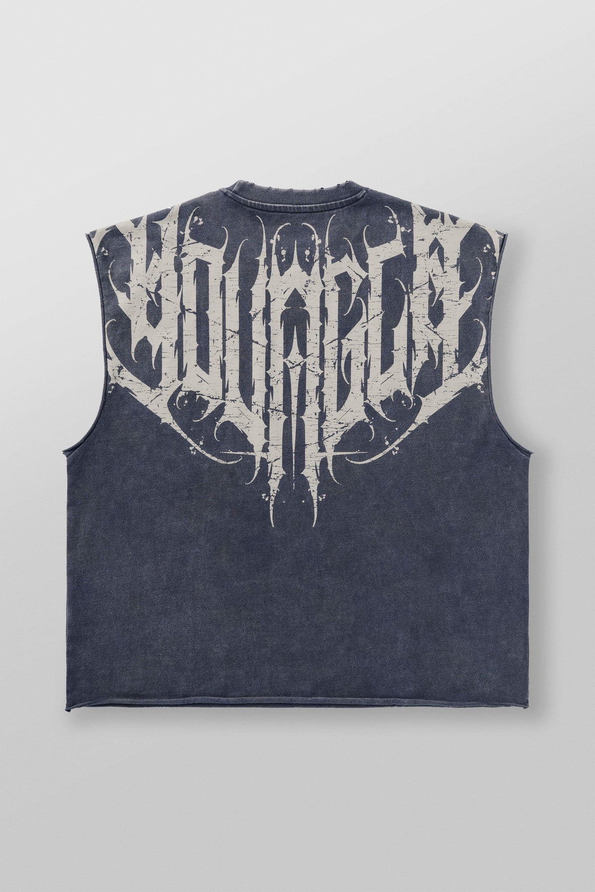 Anarchy Cropped Tanks - Deep Navy Wash