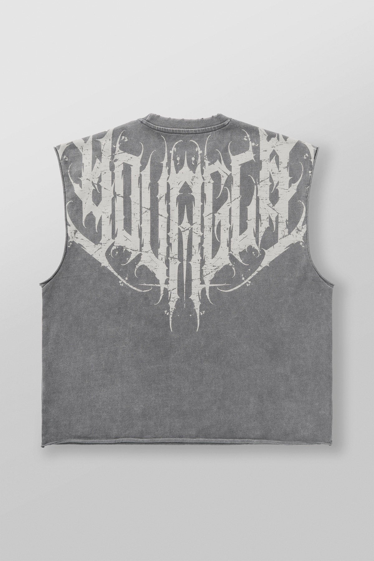 Anarchy Cropped Tanks - Grey Wash