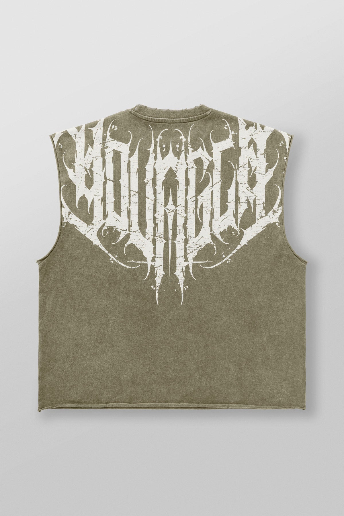 Anarchy Cropped Tanks - Olive Wash
