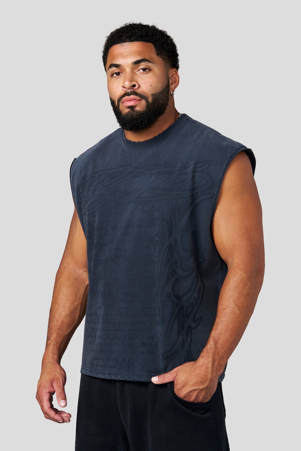 Sacred Sigil Cut-Offs - Navy Wash