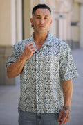 Mosaic Linen Button-Ups