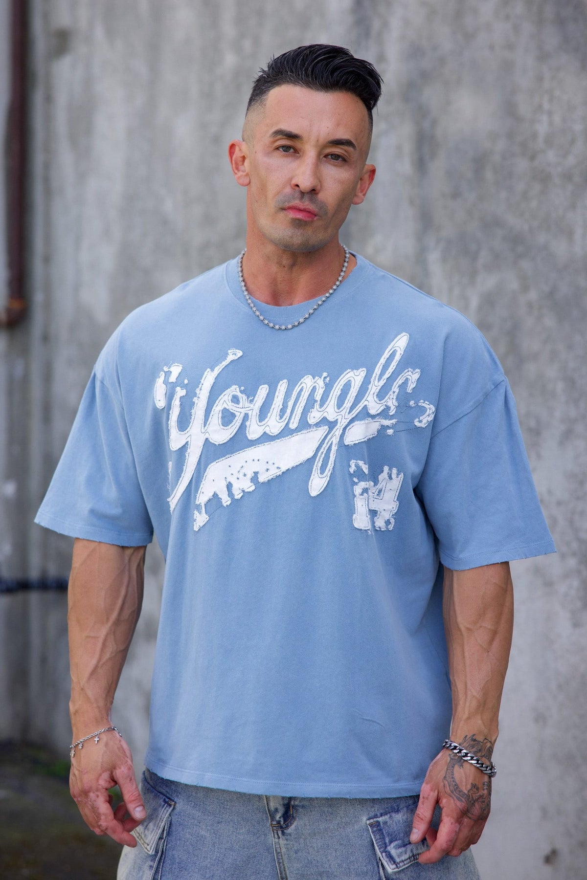 Distressed Script Tees