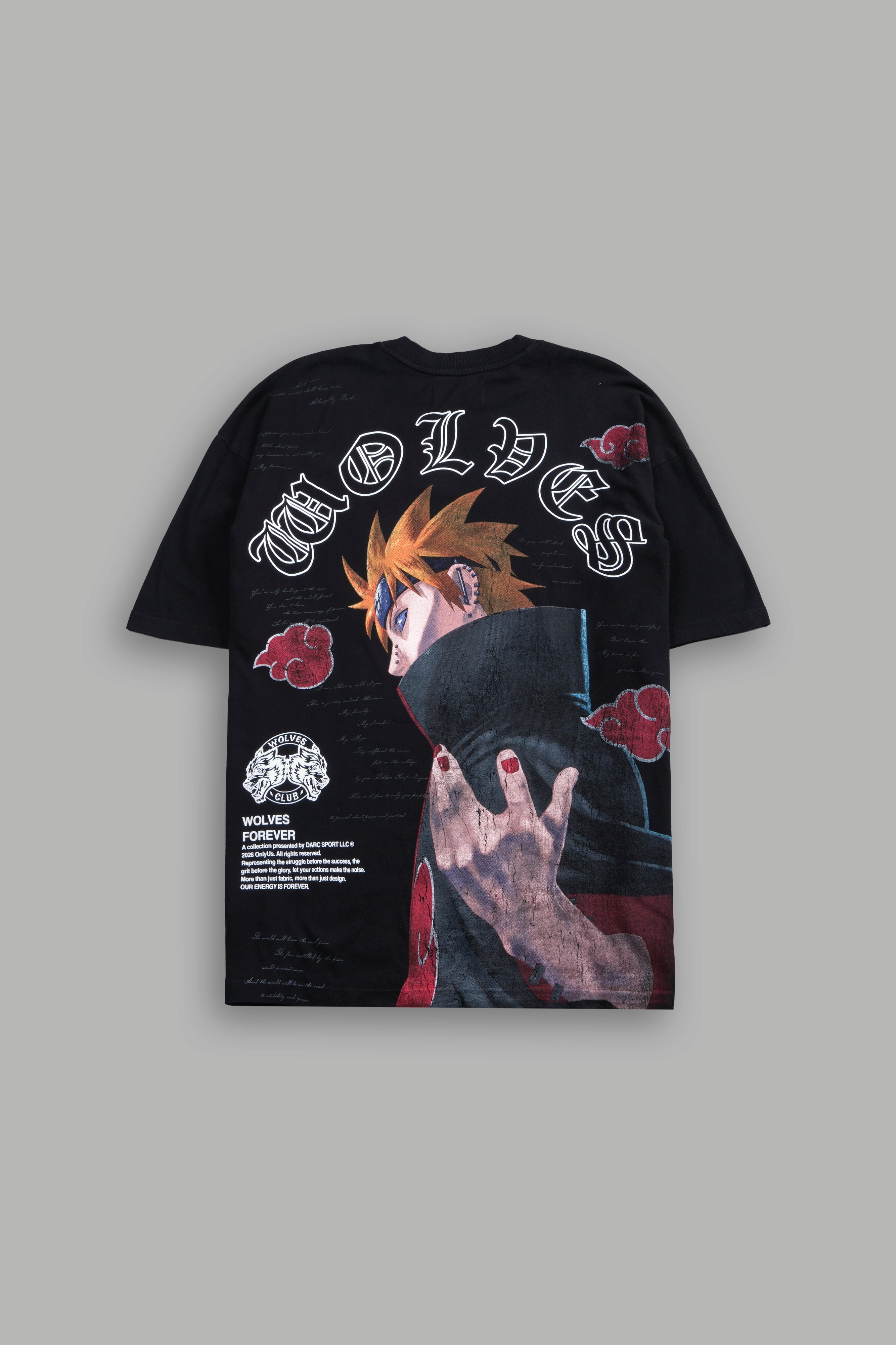 Darc Sport No Pain No Gain Oversized Tee Negro frente