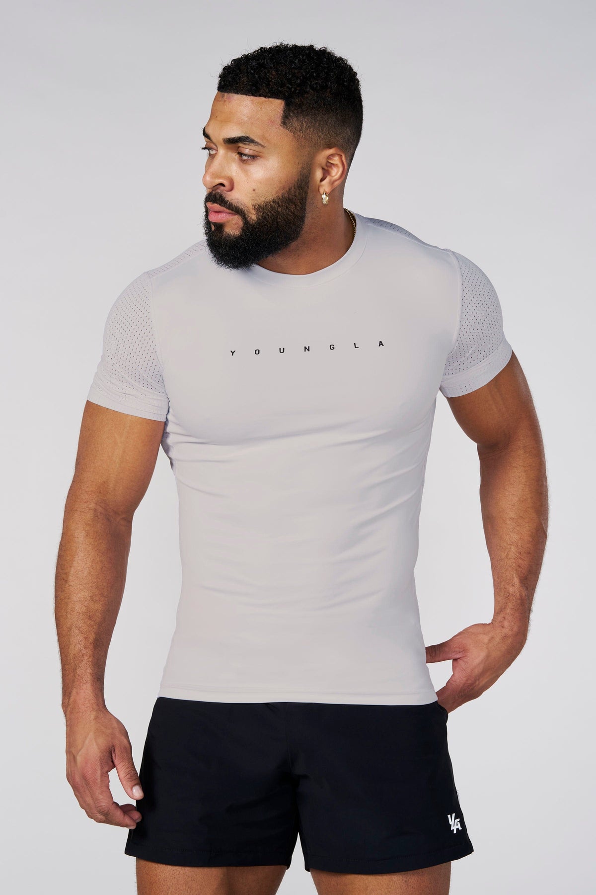 AirFlex Compression Tees - Light Grey