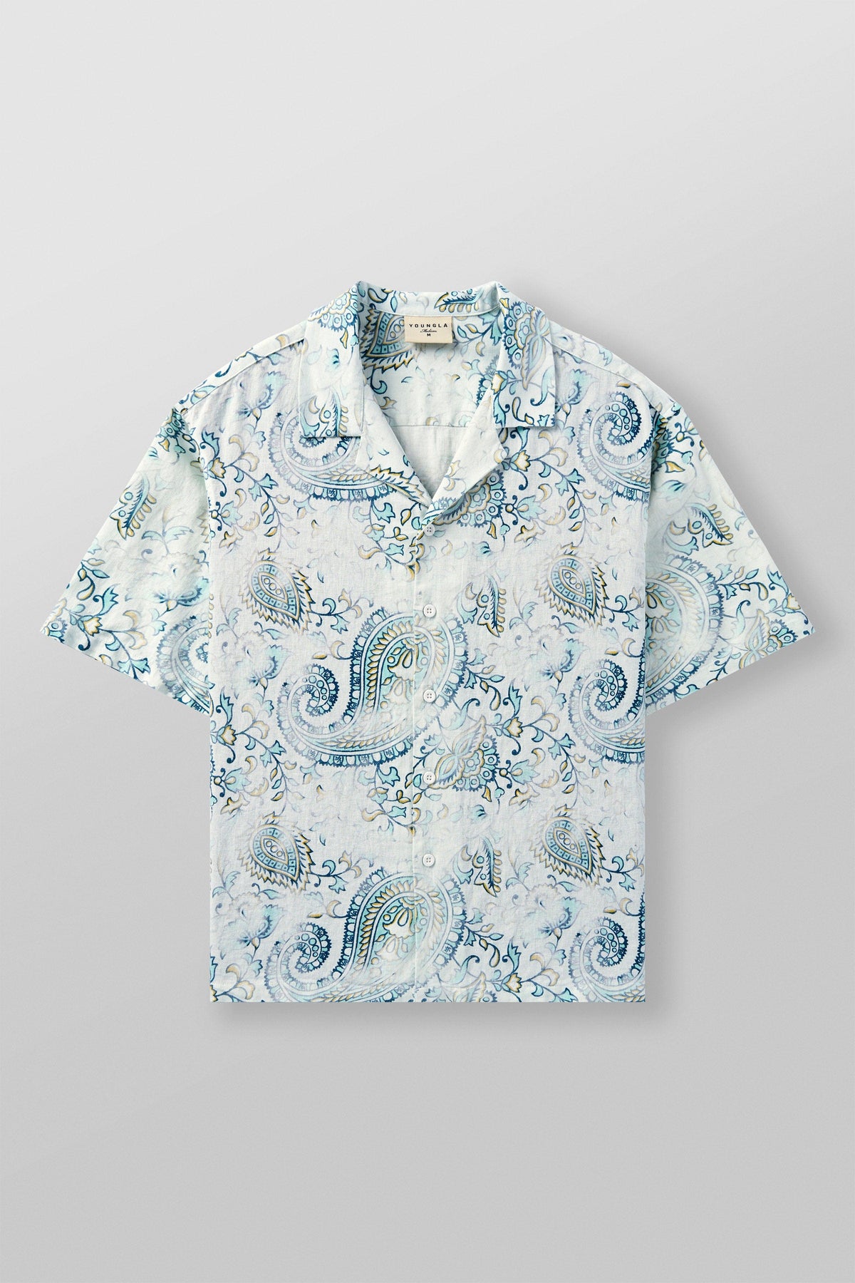 Mosaic Linen Button-Ups