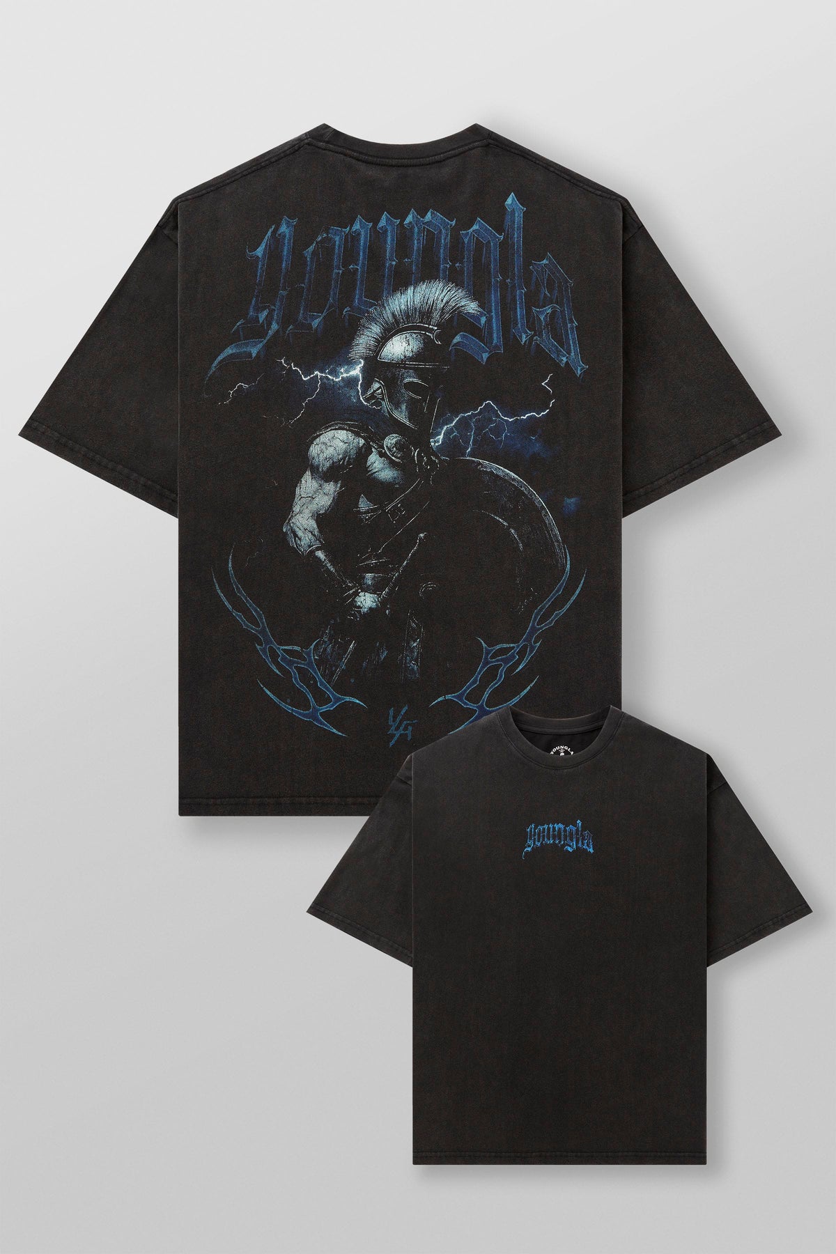 YLA x Axel - Spartan Tees - Black/Blue
