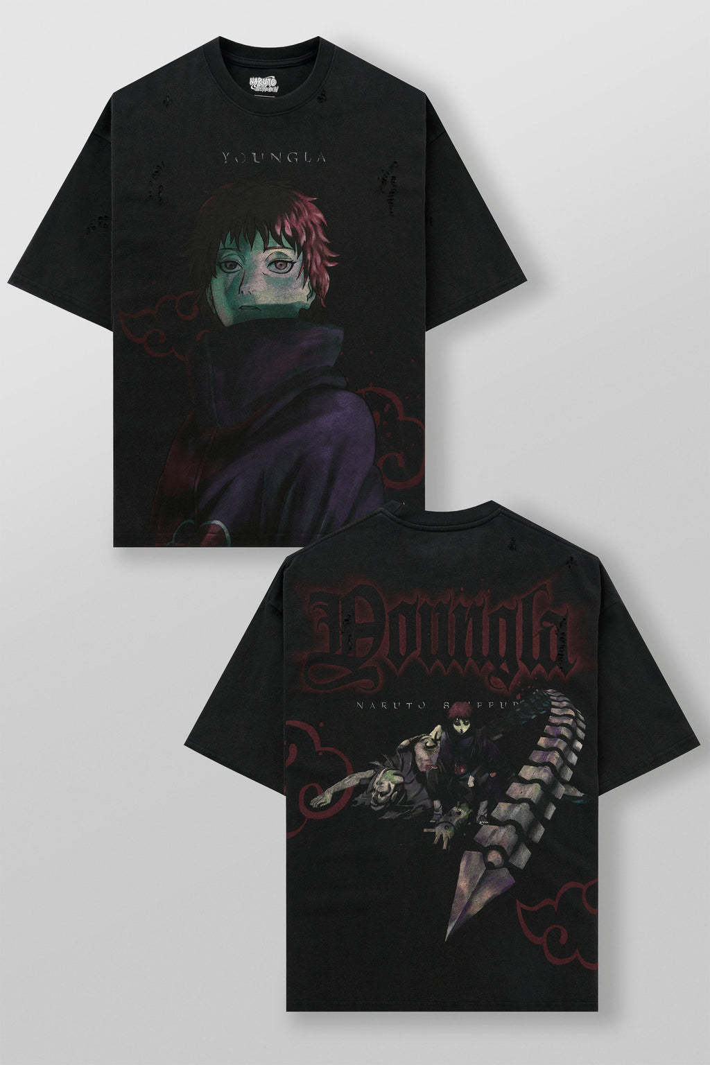 Naruto Distressed Tees