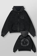Star Crest Zip-Ups - Black Wash