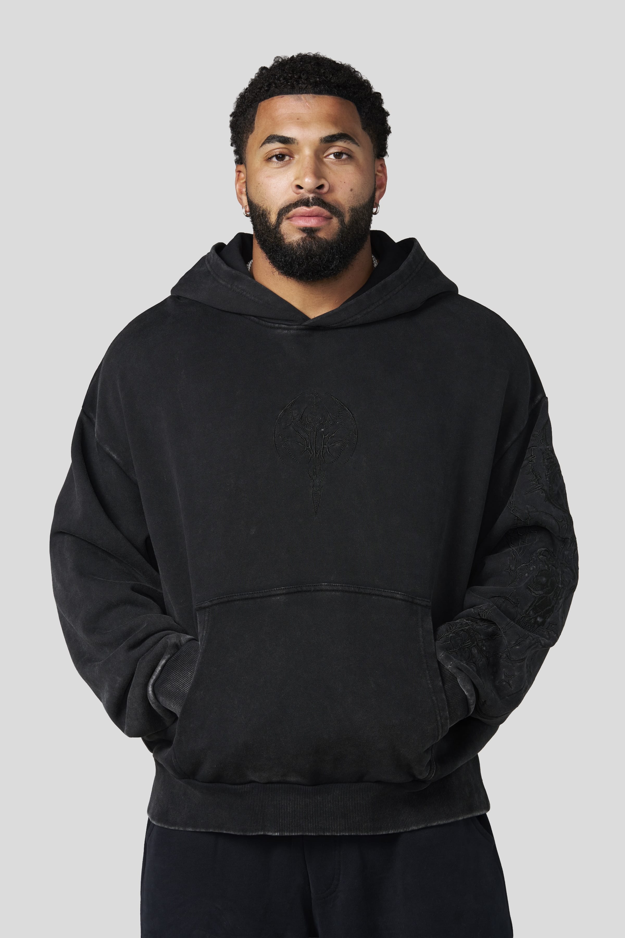 Sigil Crest Hoodies - Black Wash