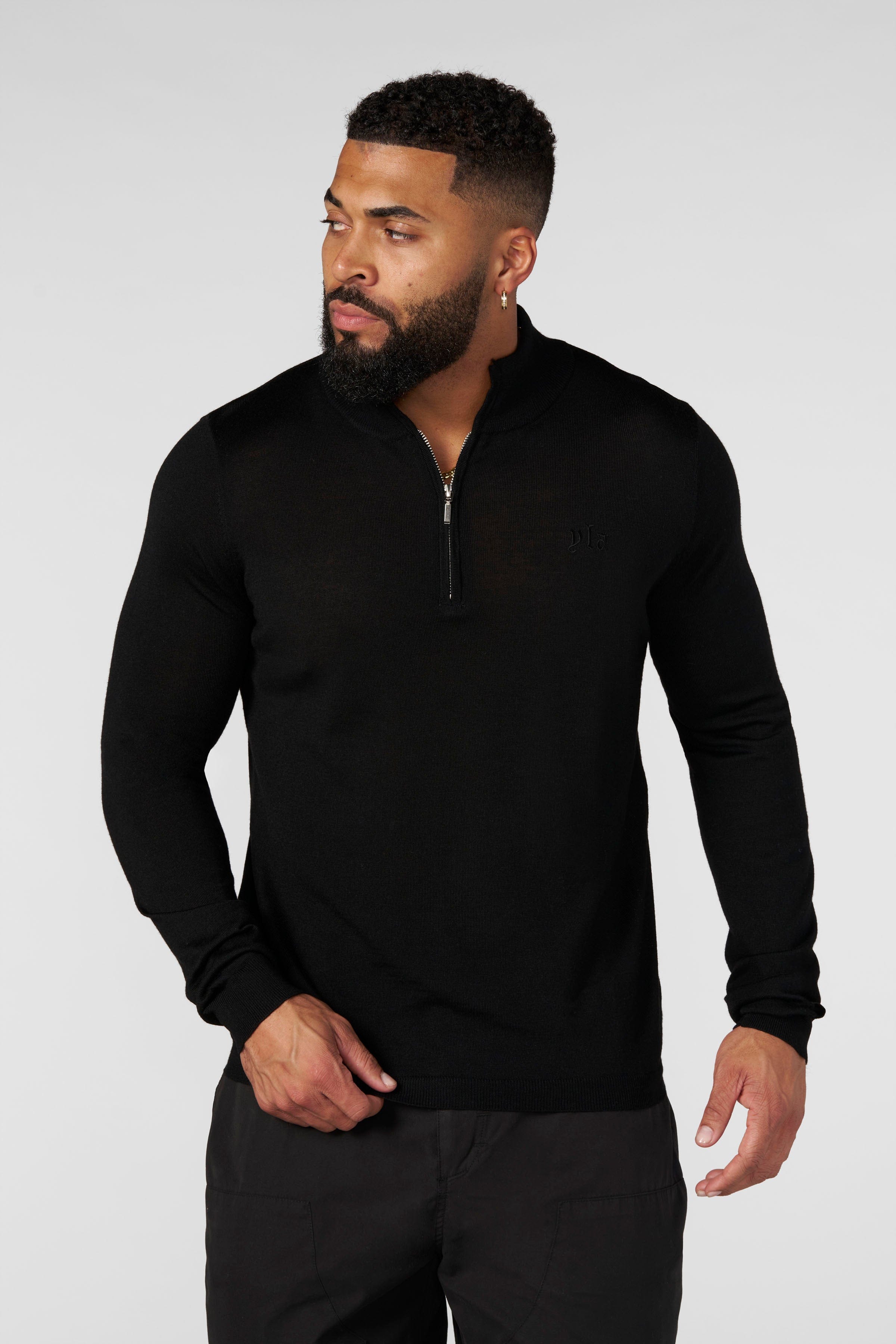 Monaco Wool Quarter-Zip Sweaters