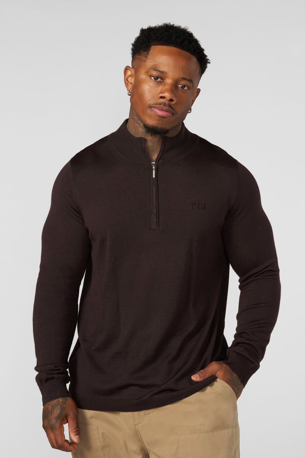 Monaco Wool Quarter-Zip Sweaters