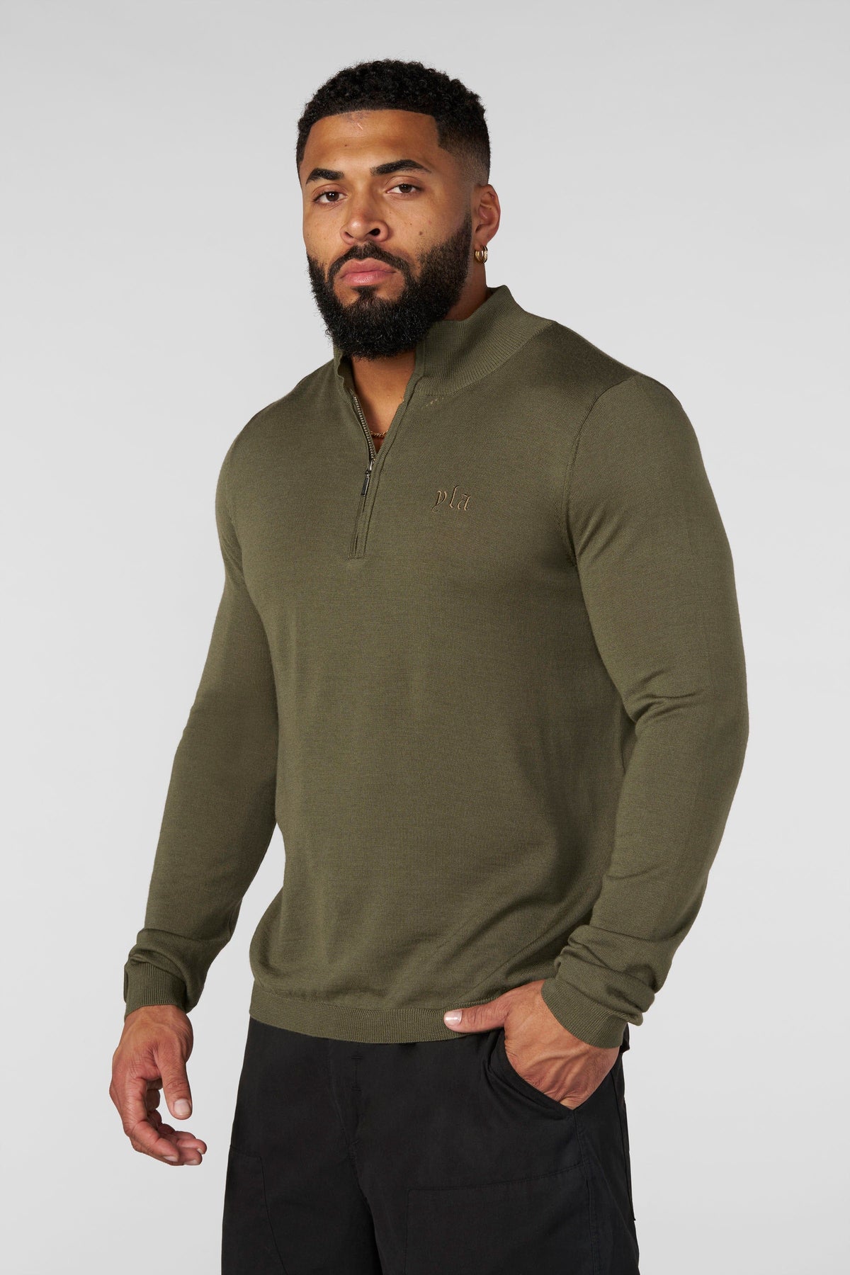 Monaco Wool Quarter-Zip Sweaters
